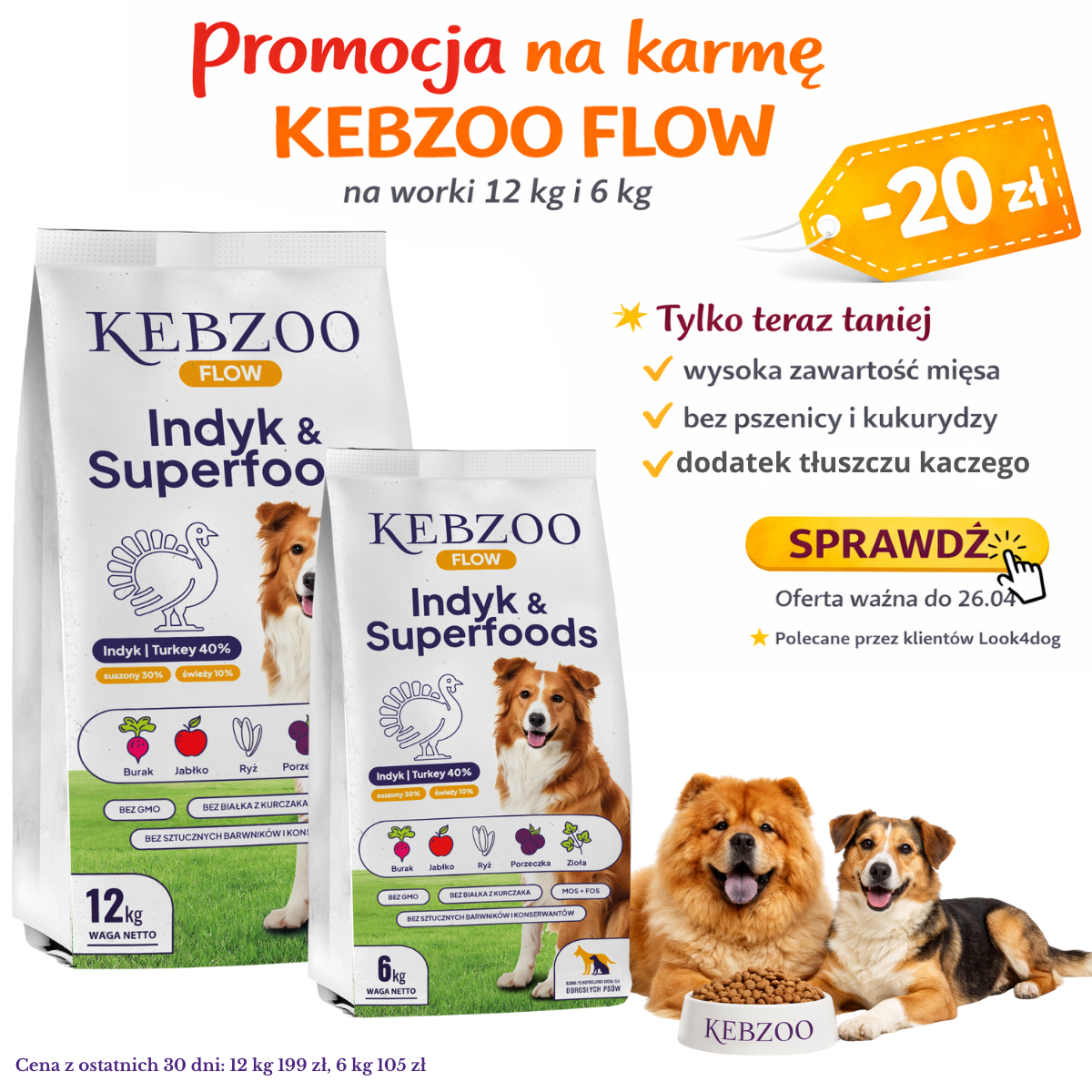 Kebzoo & Look4dog CARE-karmy premium dla psów Facebook ad