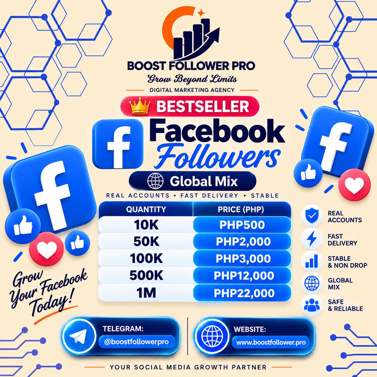 𝐁𝐎𝐎𝐒𝐓 𝐅𝐎𝐋𝐋𝐎𝐖𝐄𝐑 𝐏𝐑𝐎 Facebook ad