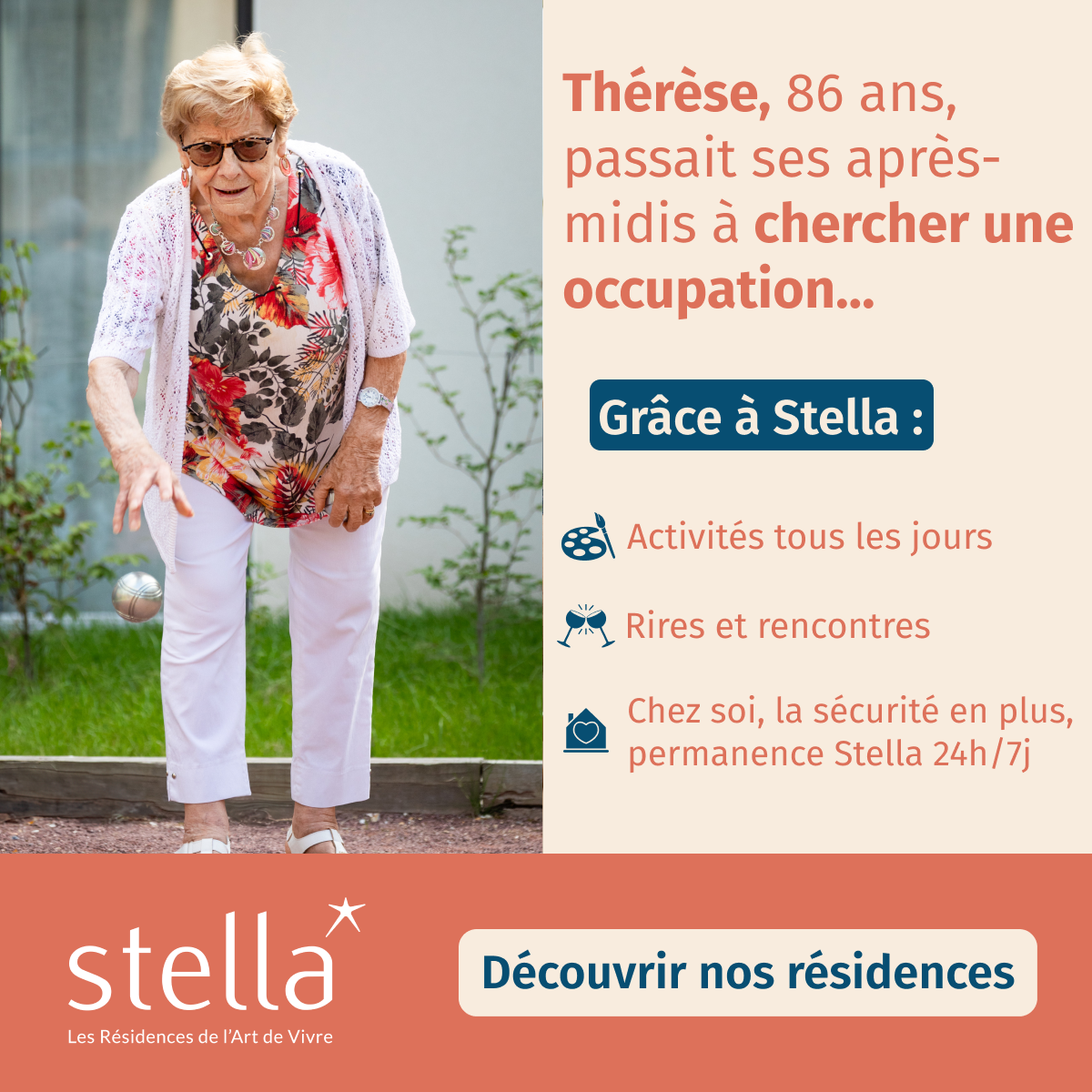 Stella Résidences Seniors Facebook ad