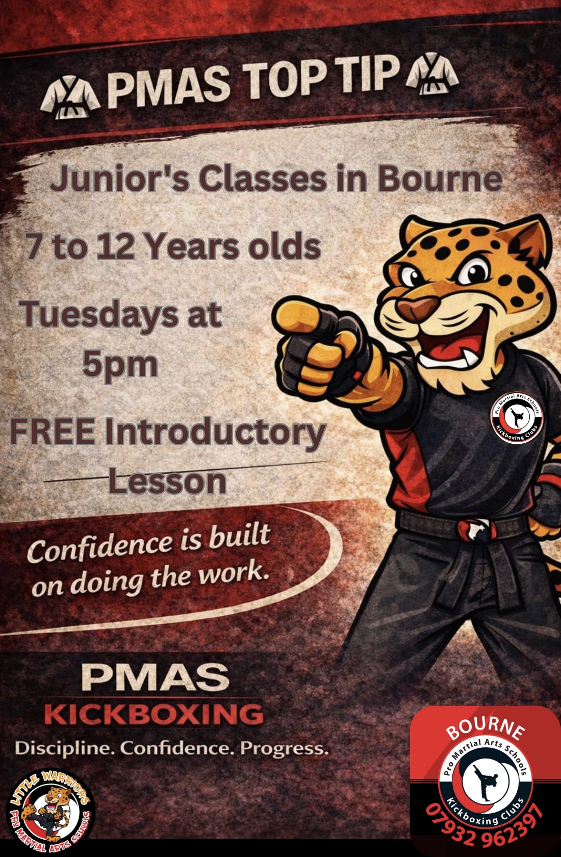 Pro Martial Arts Schools Bourne Facebook ad: FREE Introductory Lesson, Discounted Uniform & Licence Pack