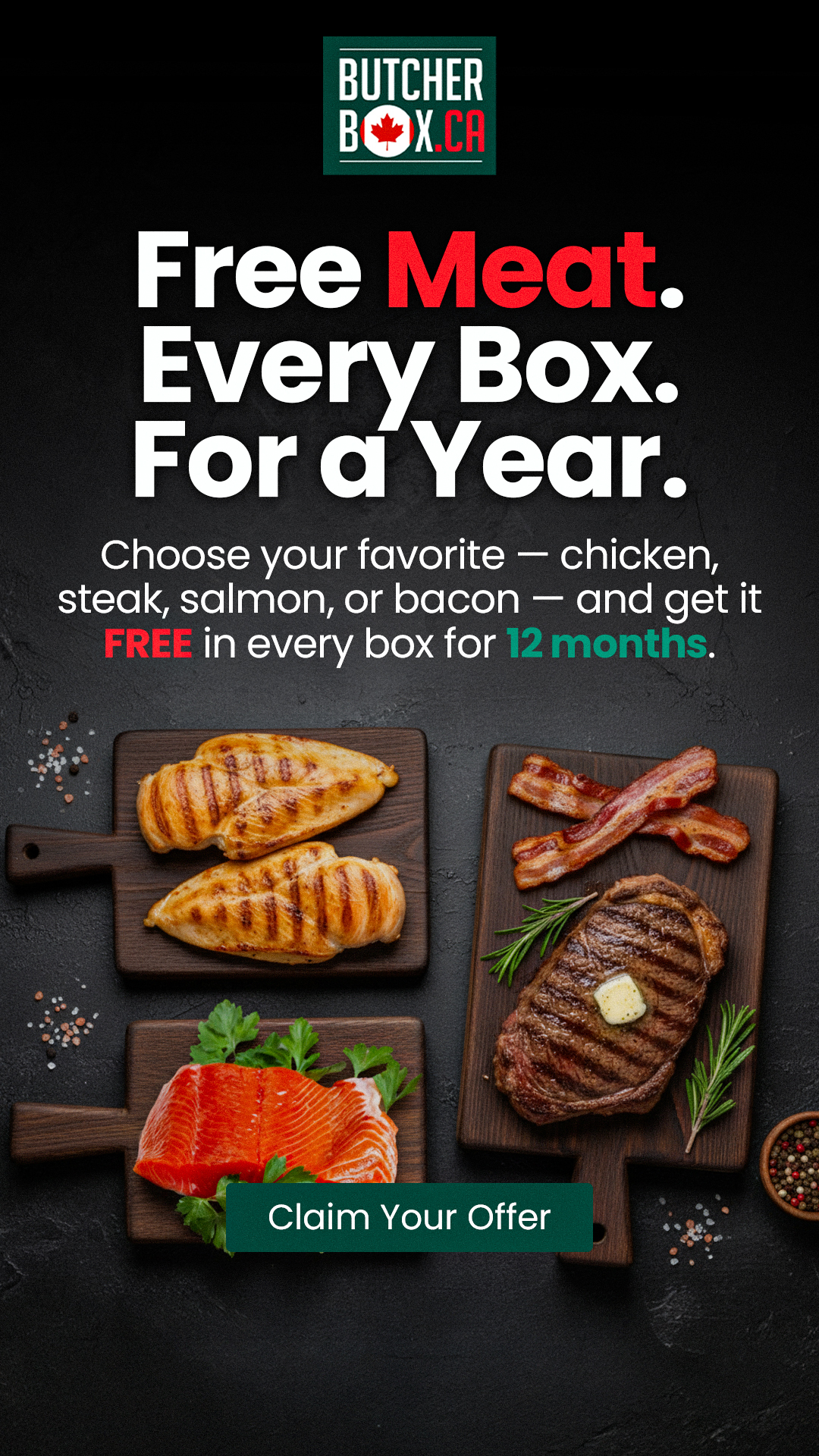 Butcher Box Facebook ad