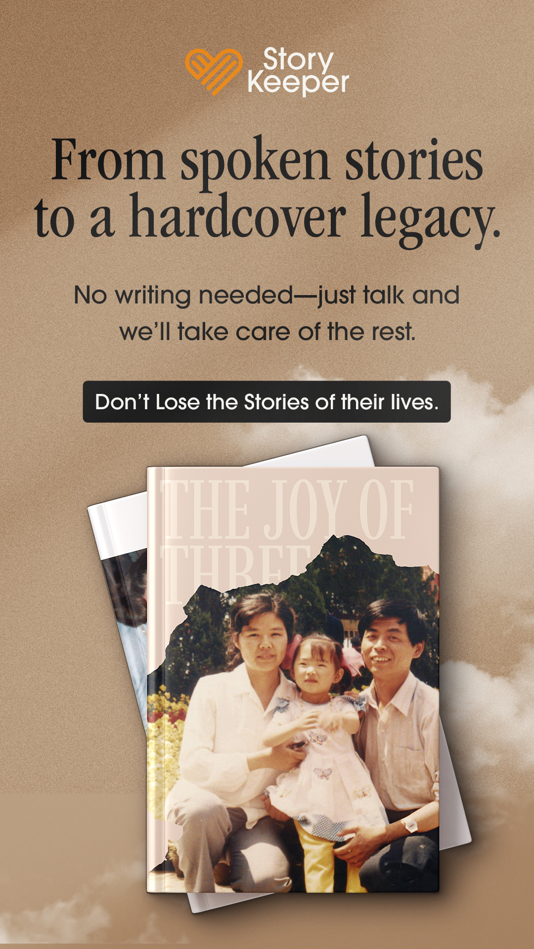 StoryKeeper Facebook ad