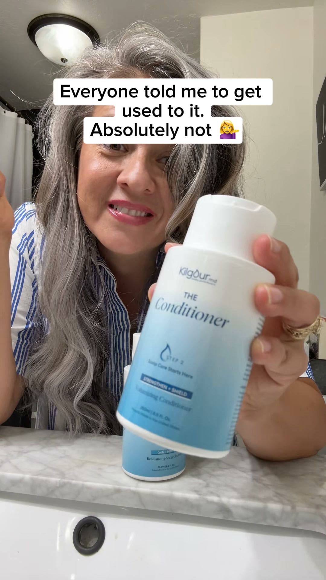 Jean Creates Facebook ad: Less shedding and fuller hair
