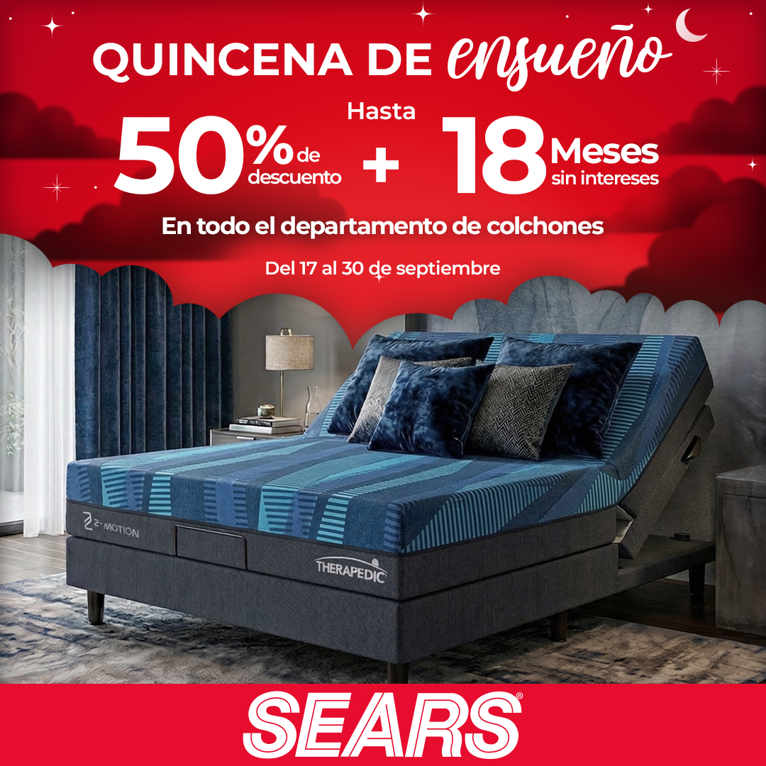 Sears México Facebook ad: ¡En tienda y en línea!