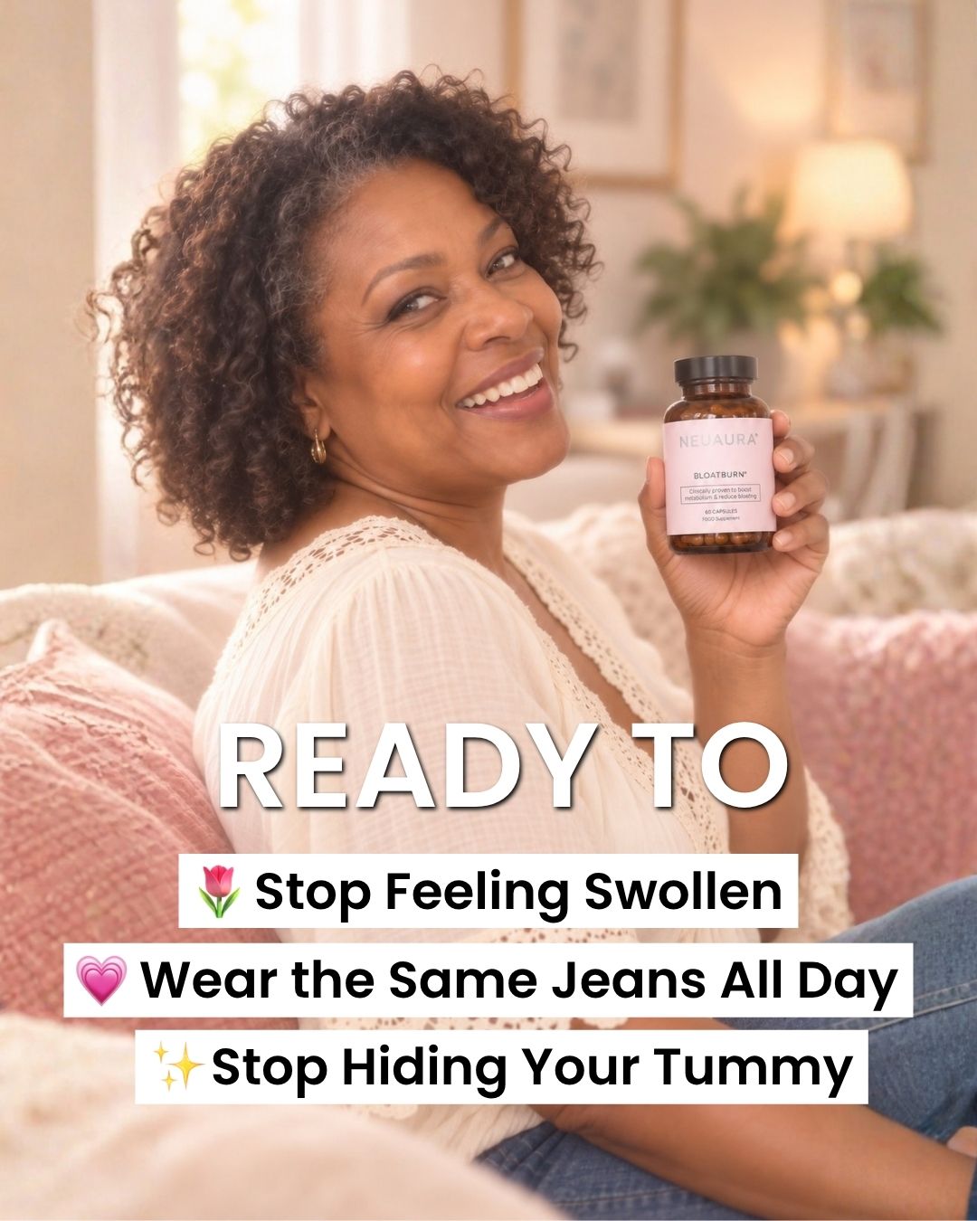 Neuaura Facebook ad: Beat Bloat in 60 Minutes