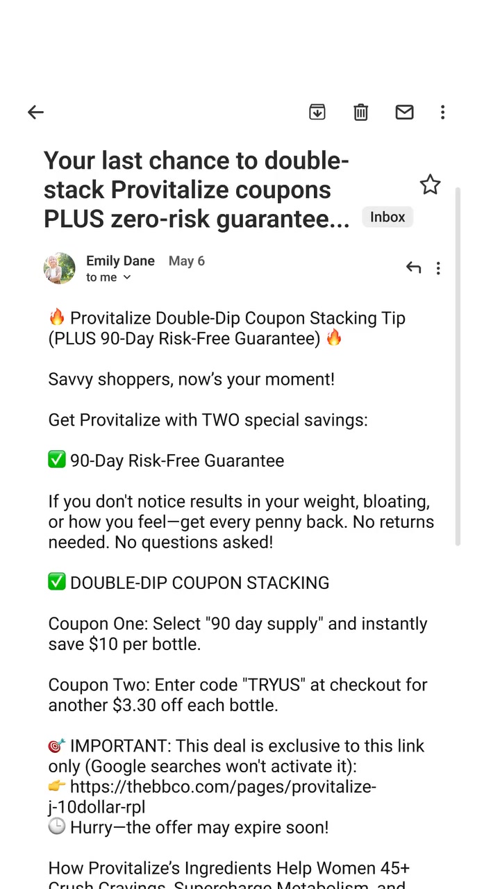 Best Probiotics For Menopause Facebook ad: Provitalize Risk-Free Offer + Coupon Combo (Going Fast!)