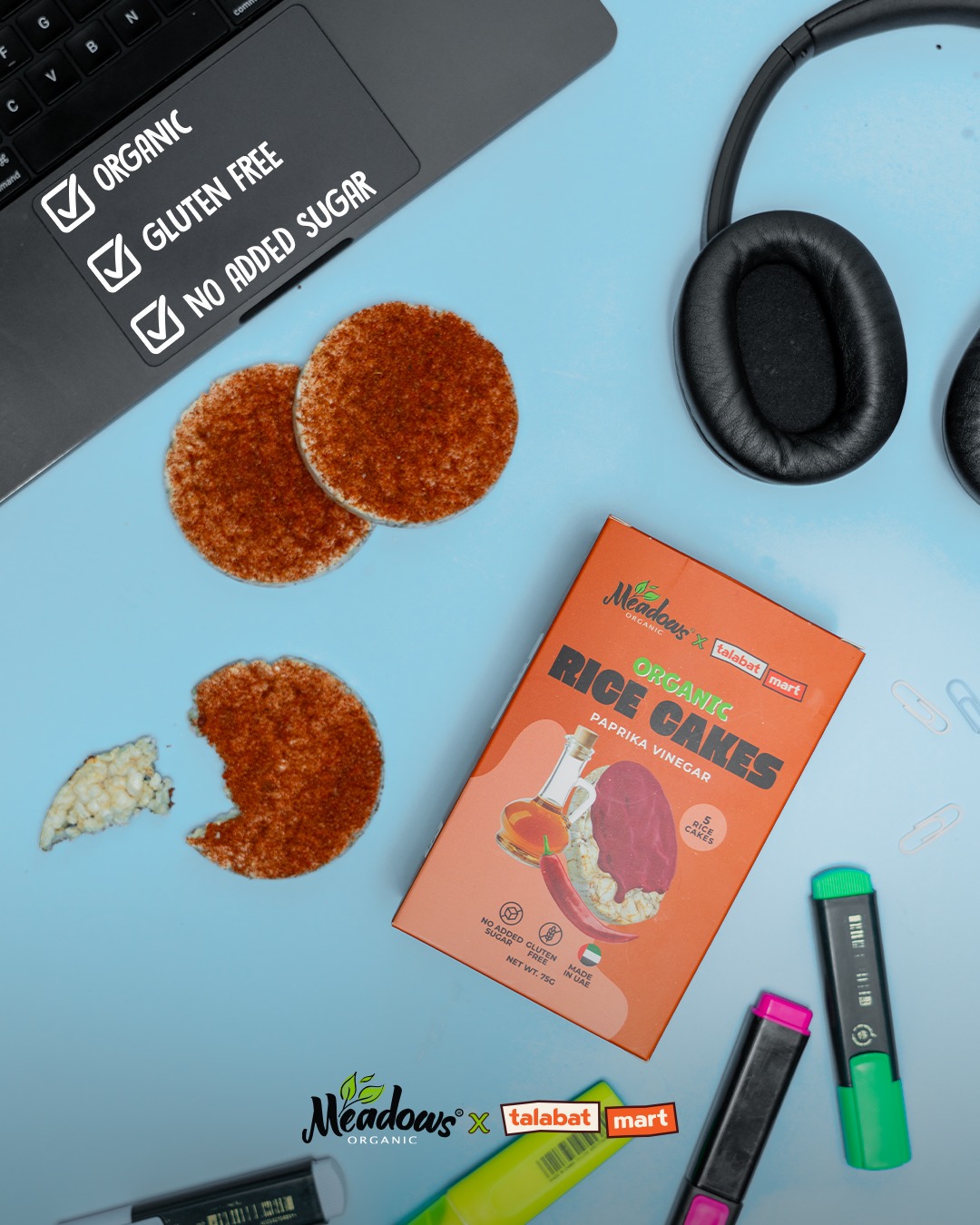 Meadows Organic Facebook ad: Online Grocery Delivery Service in UAE | Talabat UAE