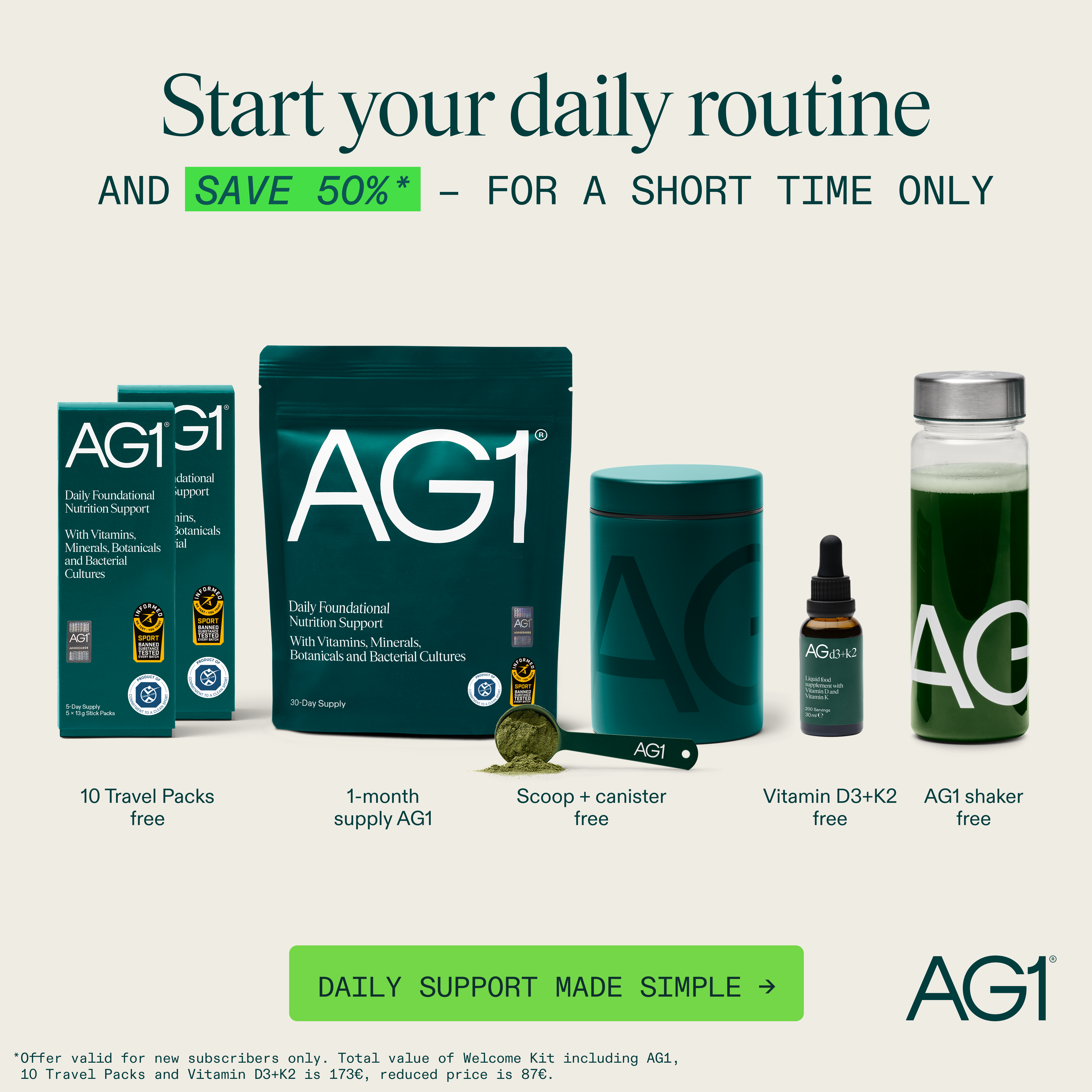 AG1 by Athletic Greens Facebook ad