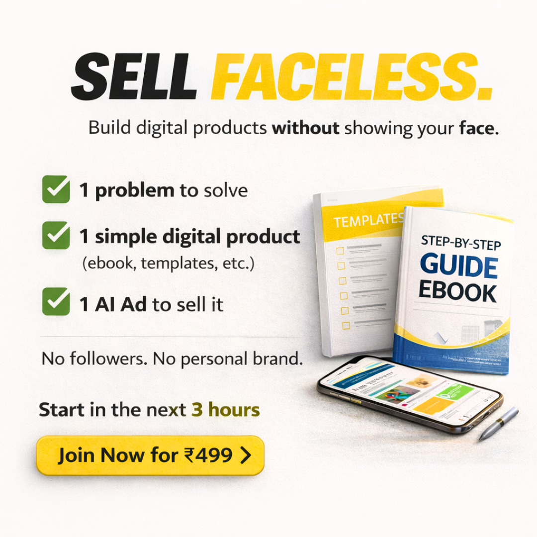 Prathamesh Jiwatode- Digital Products Coach Facebook ad