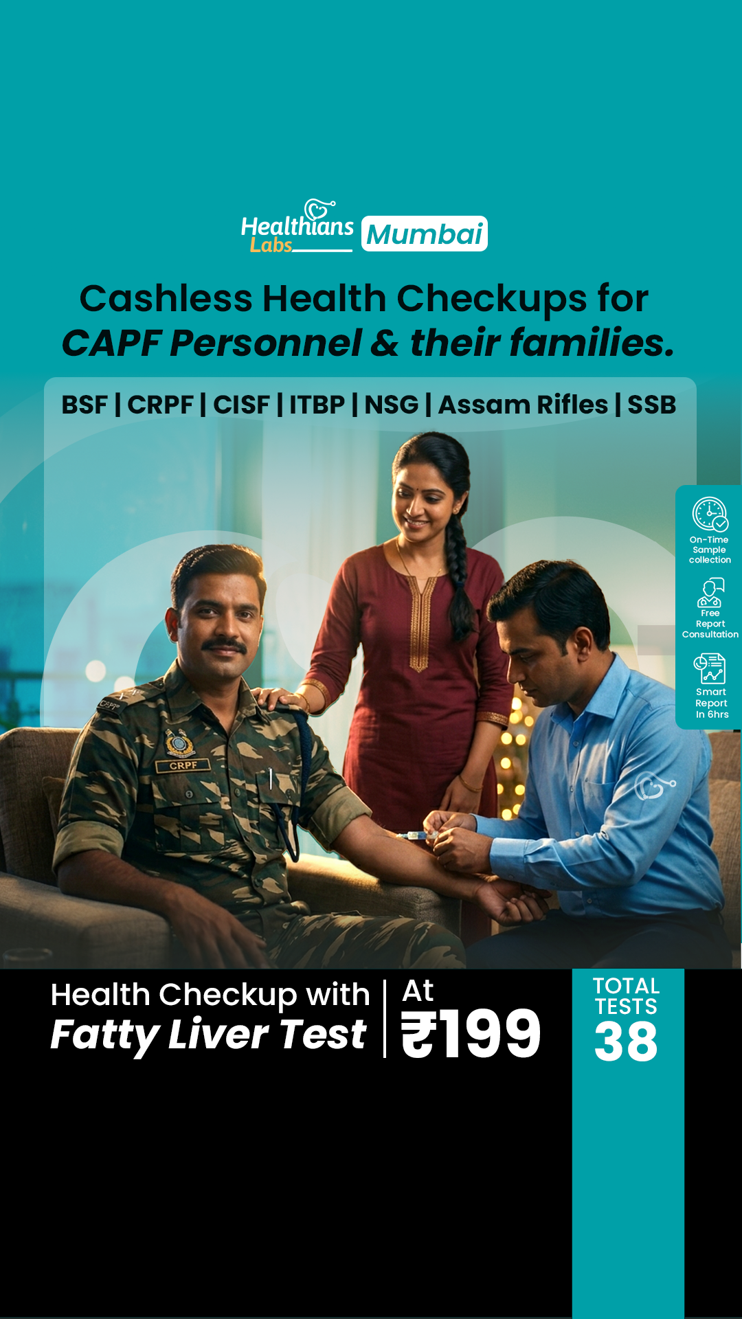 Healthians Facebook ad
