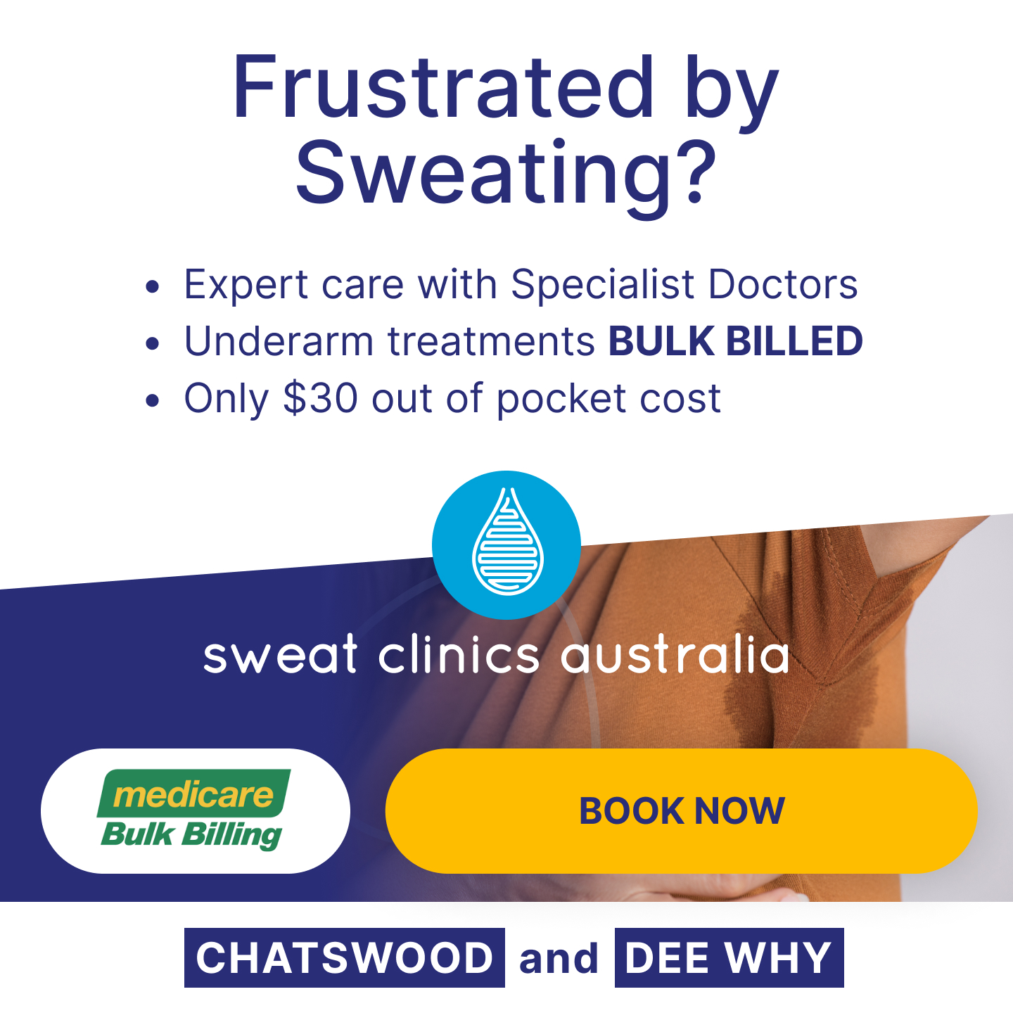 Sweat Clinics Australia Facebook ad