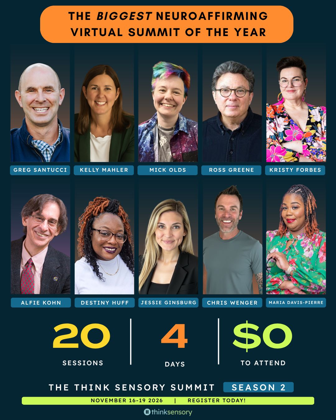 Think Sensory Facebook ad: Summit Registration - Season 2 - Think Sensory