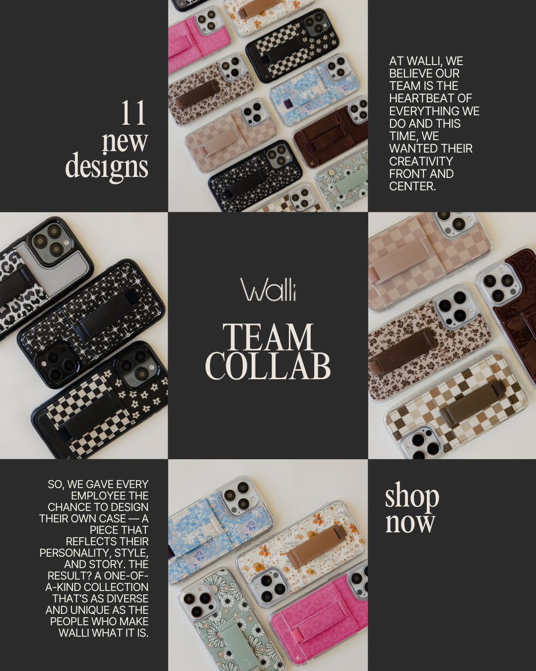 Walli Cases Facebook ad: A Collection As Unique As Our Team