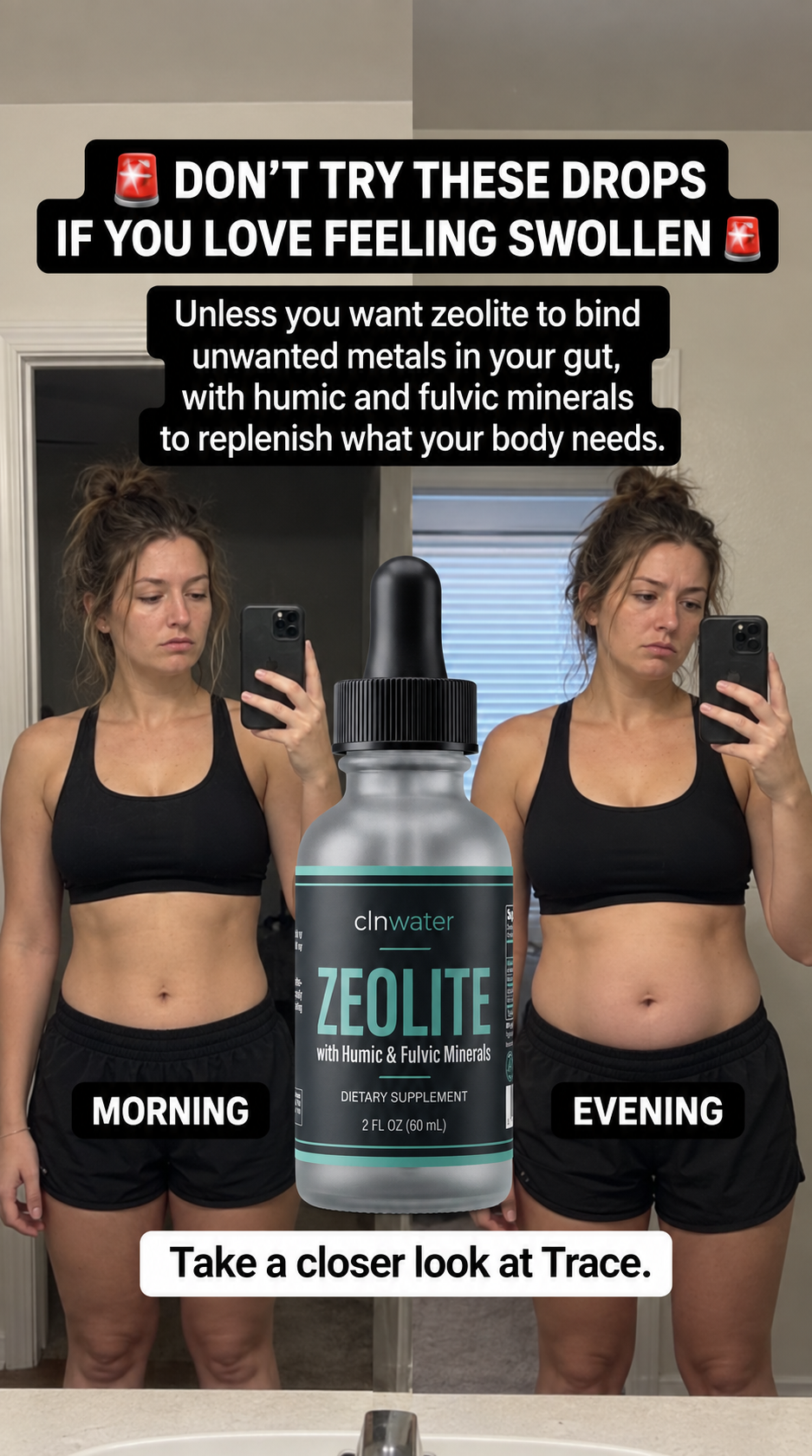 CLNWater.com Facebook ad: Learn the benefits of zeolite + minerals →
