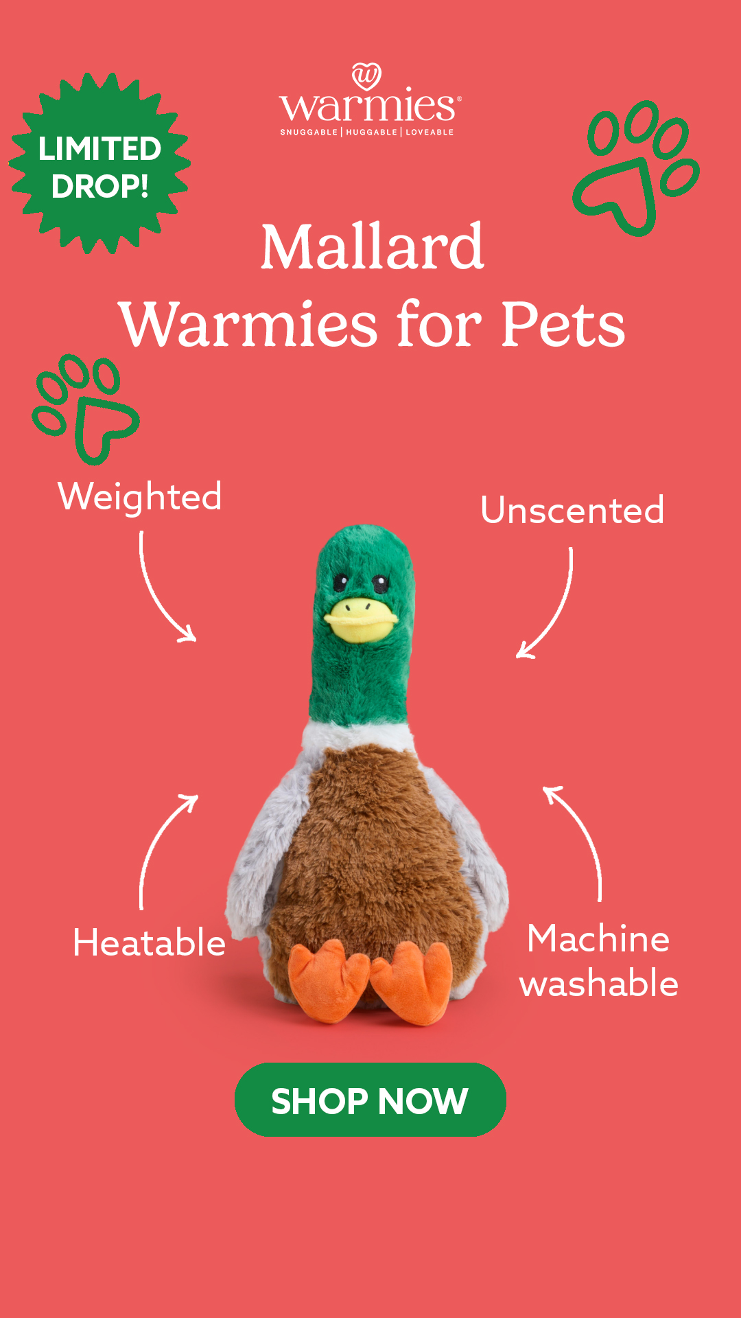 Warmies USA Facebook ad