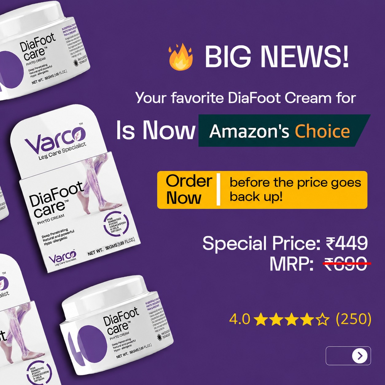 Varco Leg Care Facebook ad