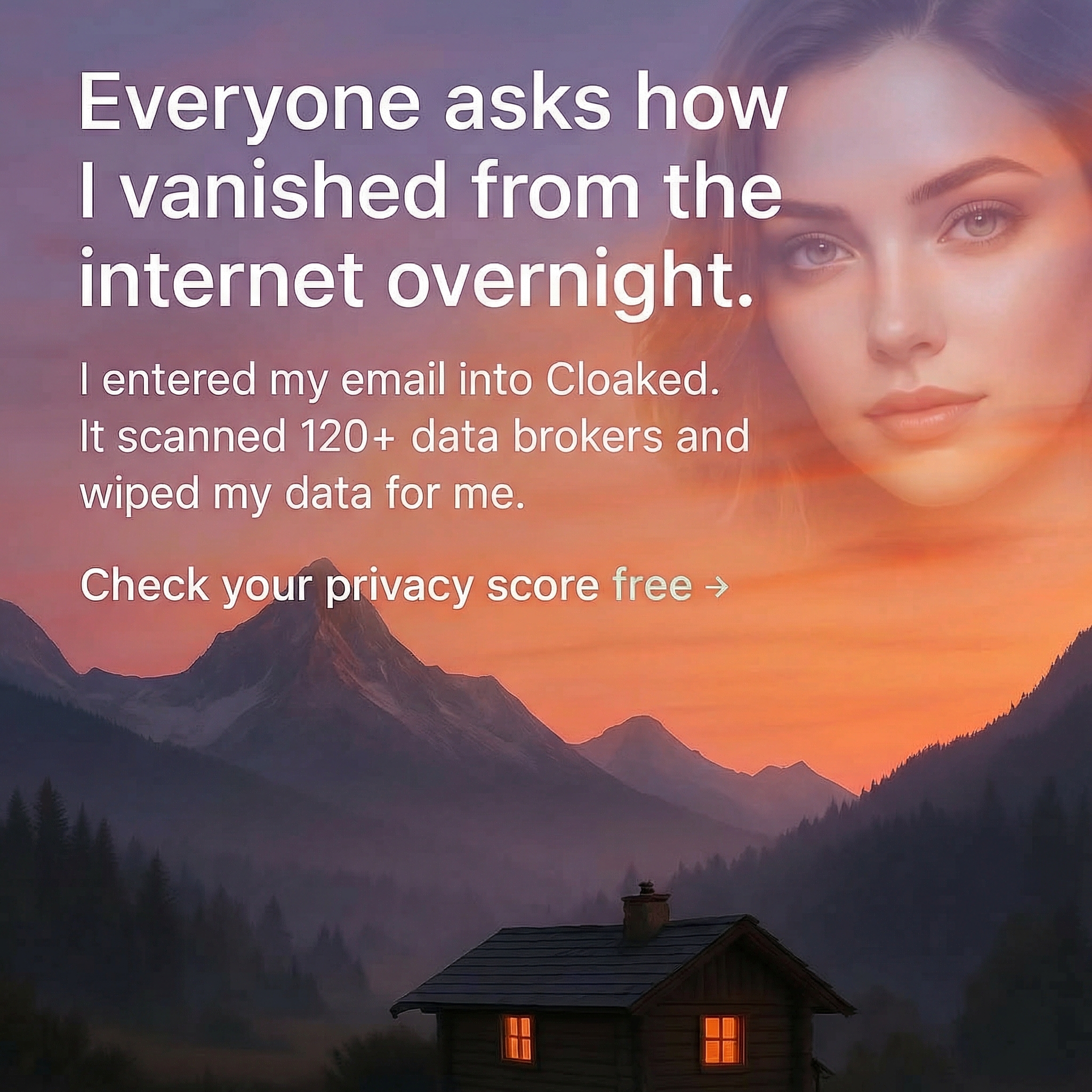 Cloaked Inc. Facebook ad