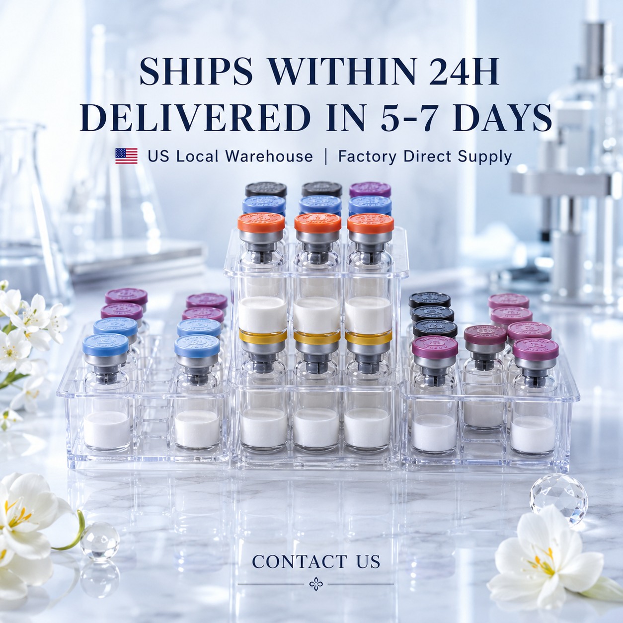 Nexus Peptide Supply Facebook ad: Request Our Latest Product Catalog