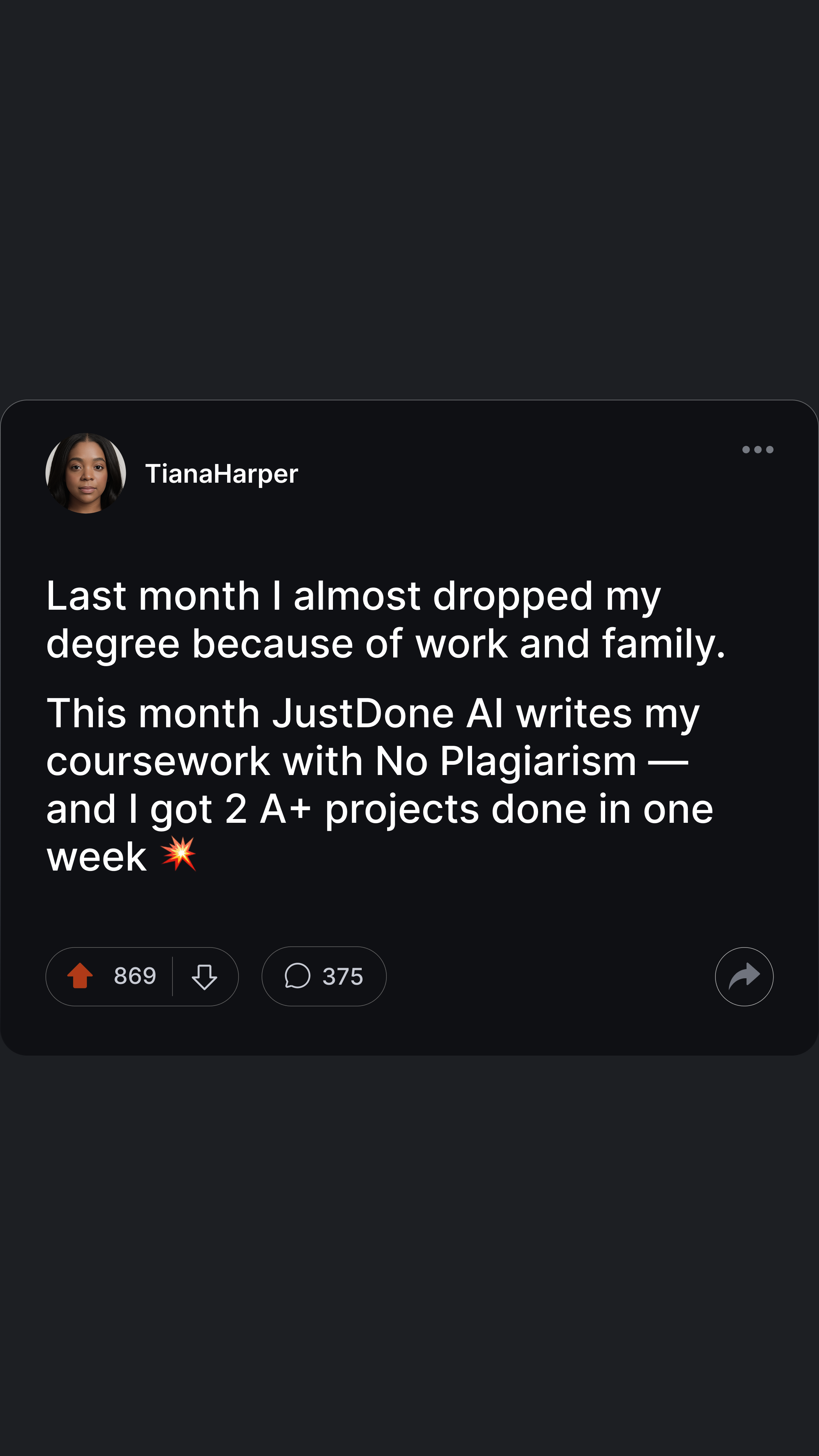 Justdone: All-in-one AI tool Facebook ad