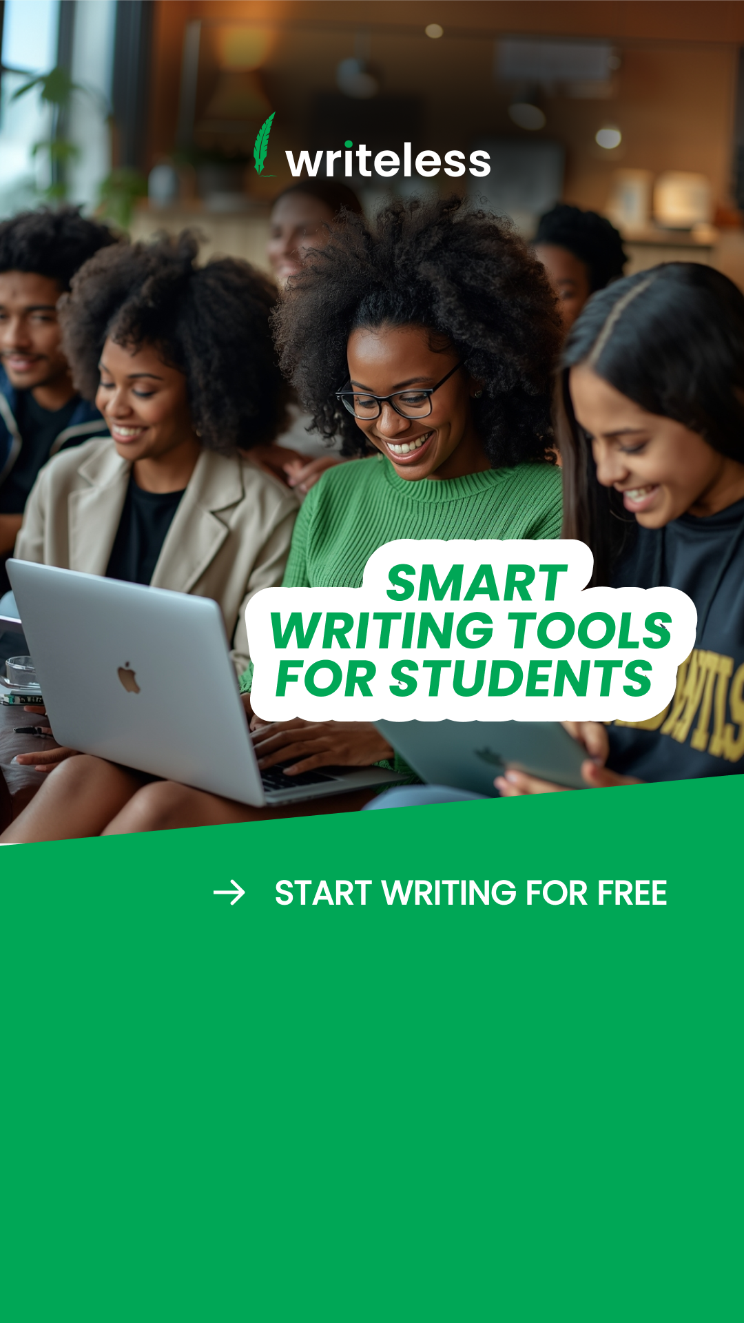 Writeless AI Facebook ad