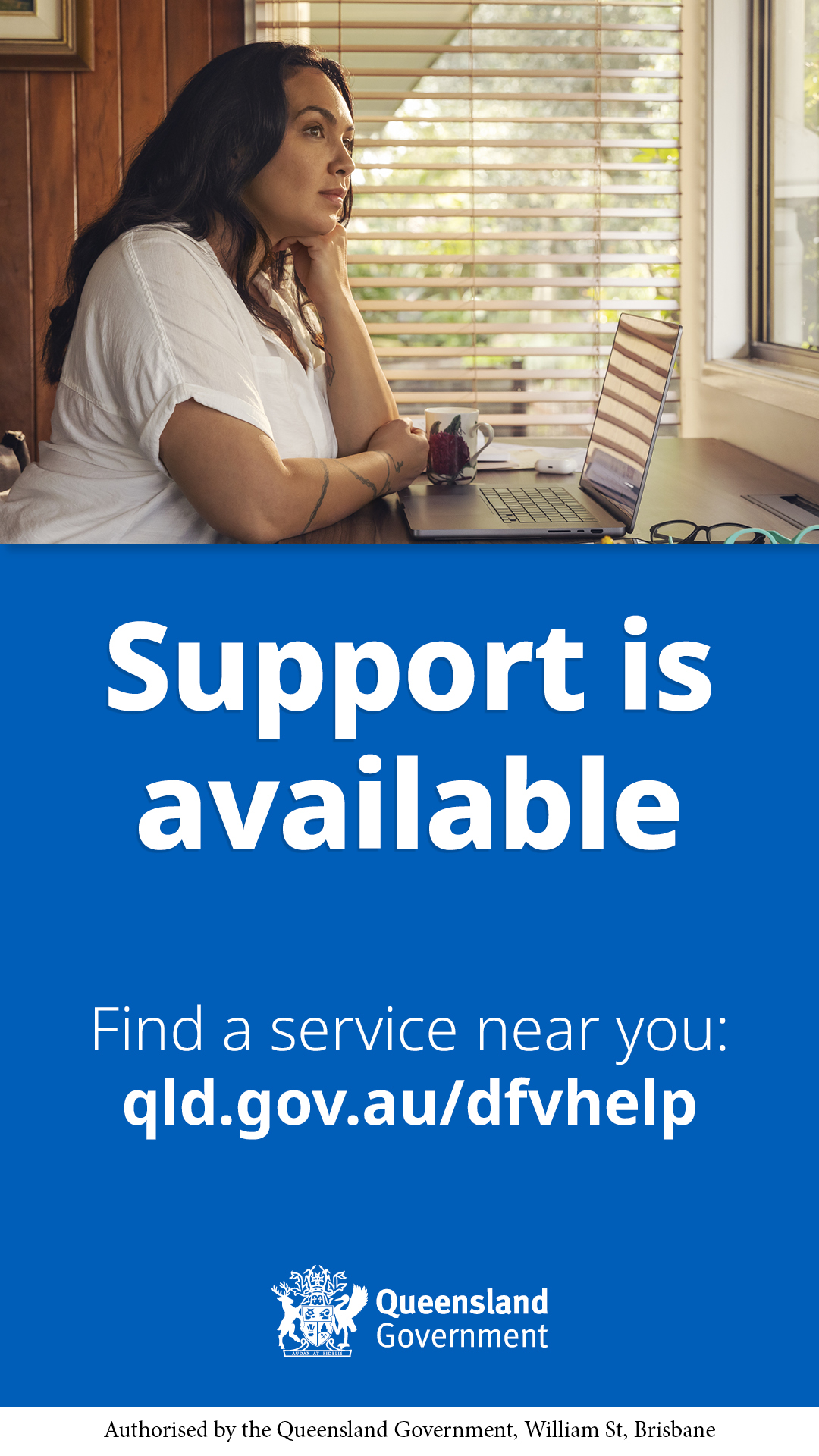 Domestic, Family and Sexual Violence Prevention Queensland Facebook ad from Dec 16, 2025