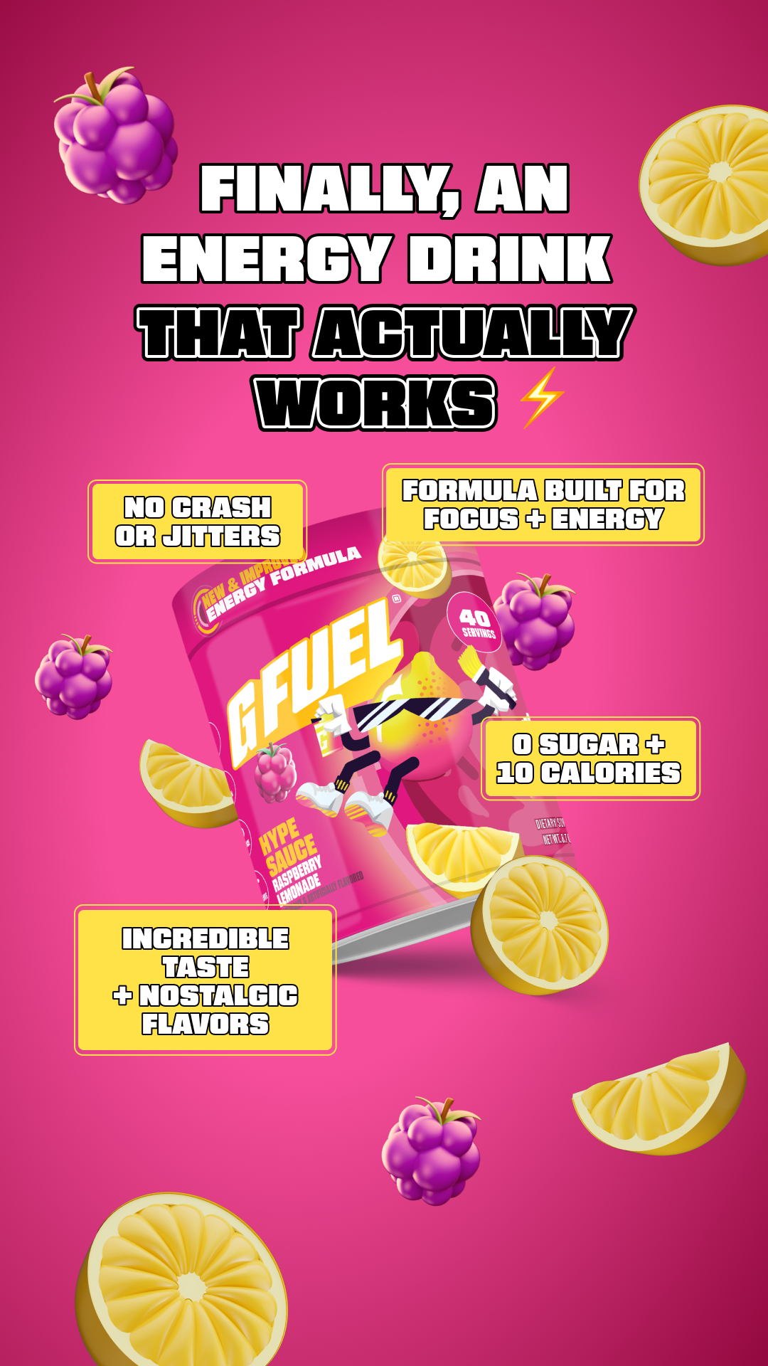G FUEL Facebook ad