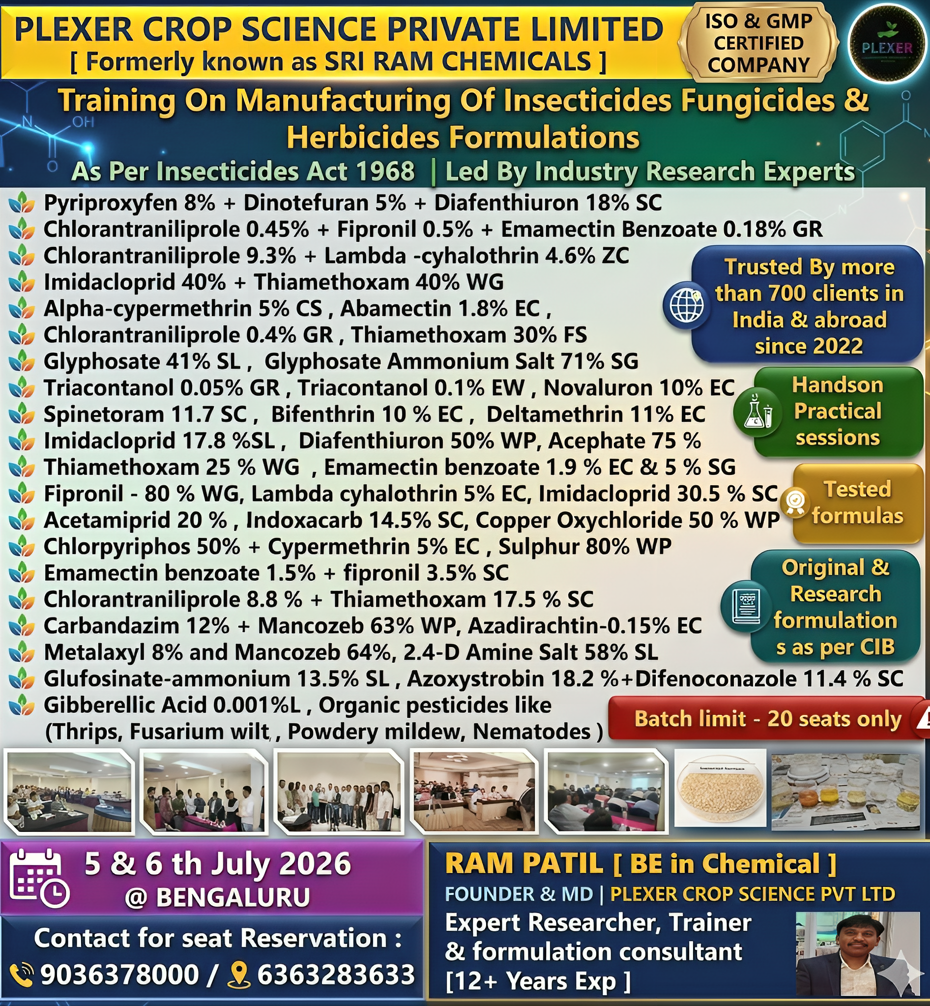 Agri Entrepreneurship training by sri ram chemicals Facebook ad from Jun 18, 2026
