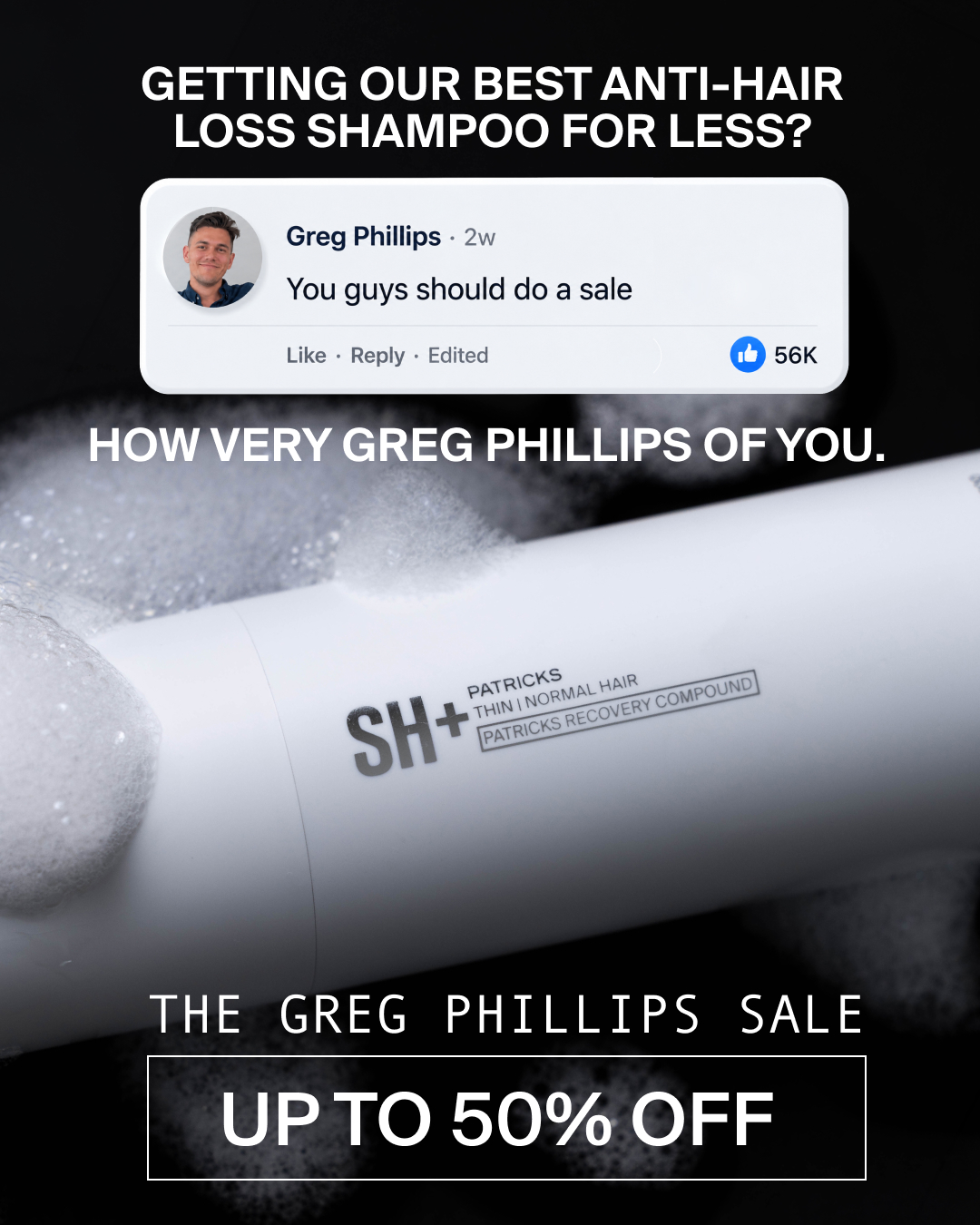 PATRICKS Facebook ad