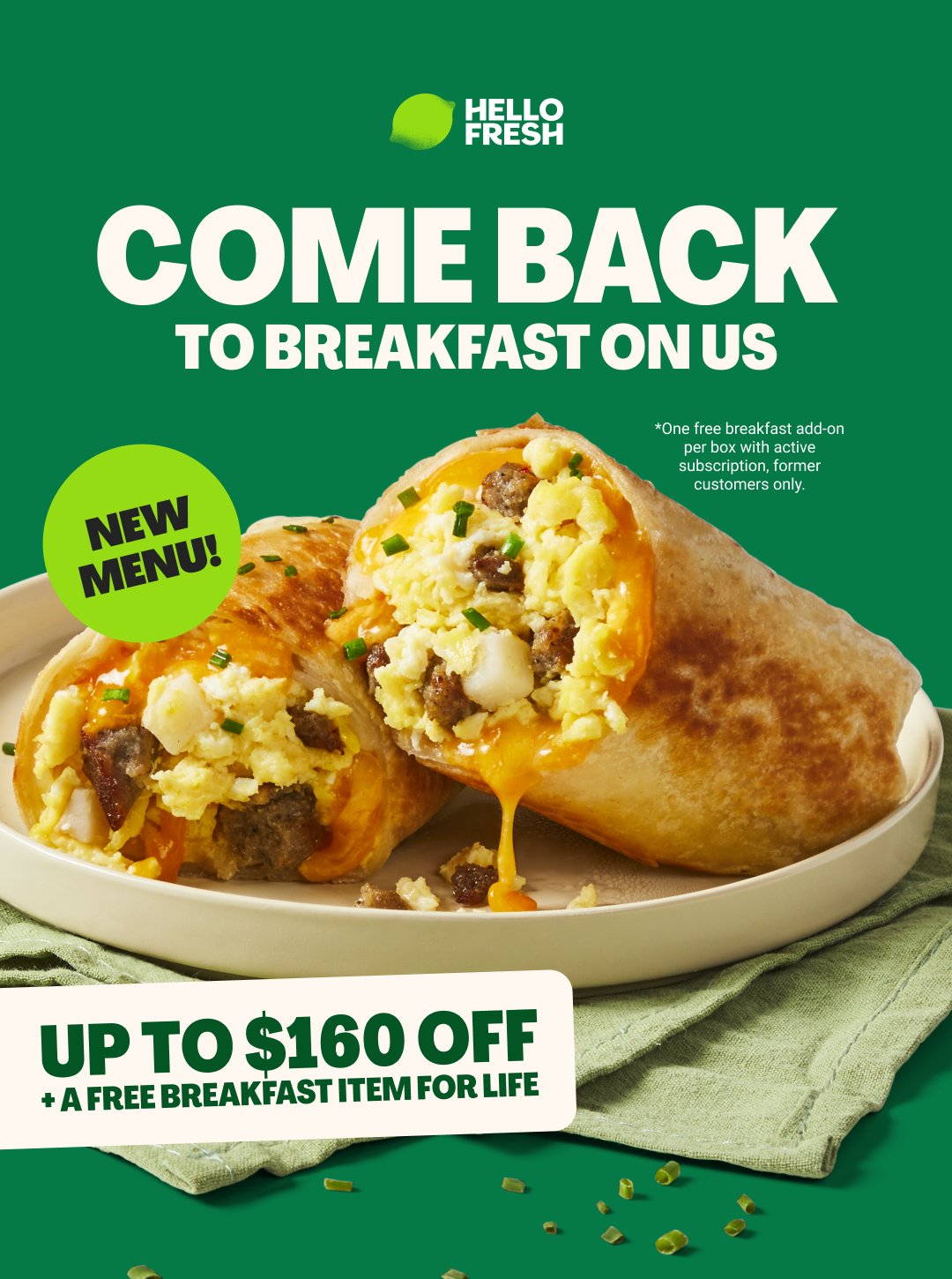HelloFresh Facebook ad
