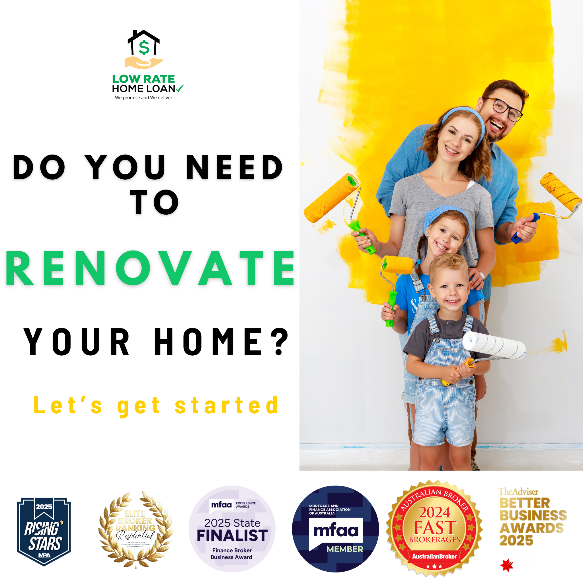 Low Rate Home Loan - Mortgage Brokers Facebook ad