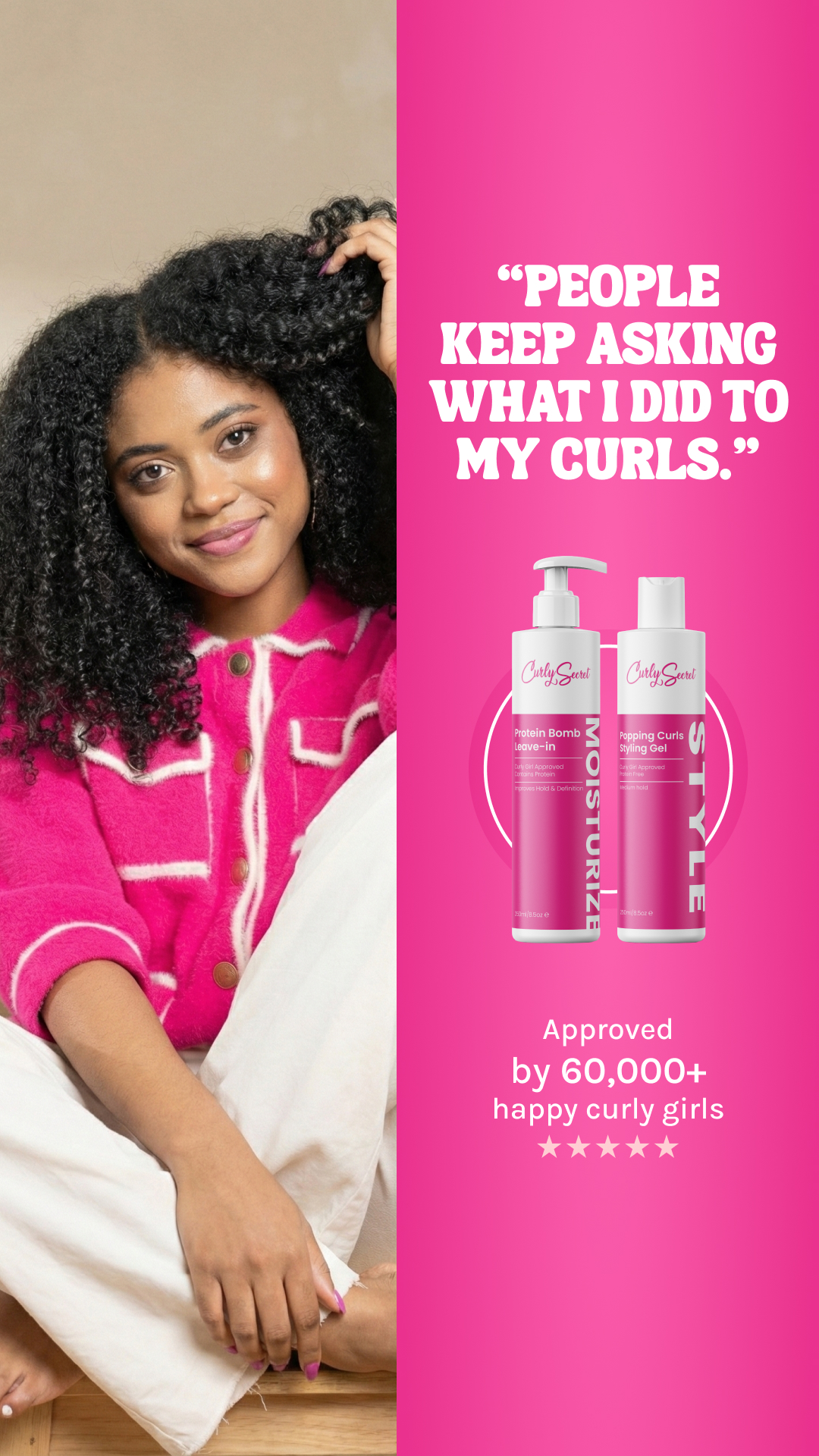 Curly Secret Facebook ad
