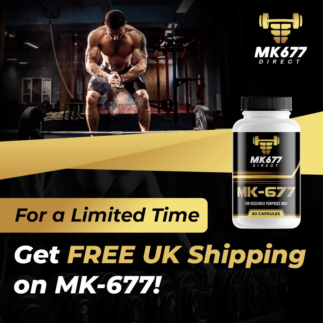 MK677 Direct Official Facebook ad: FREE UK SHIPPING ON MK-677