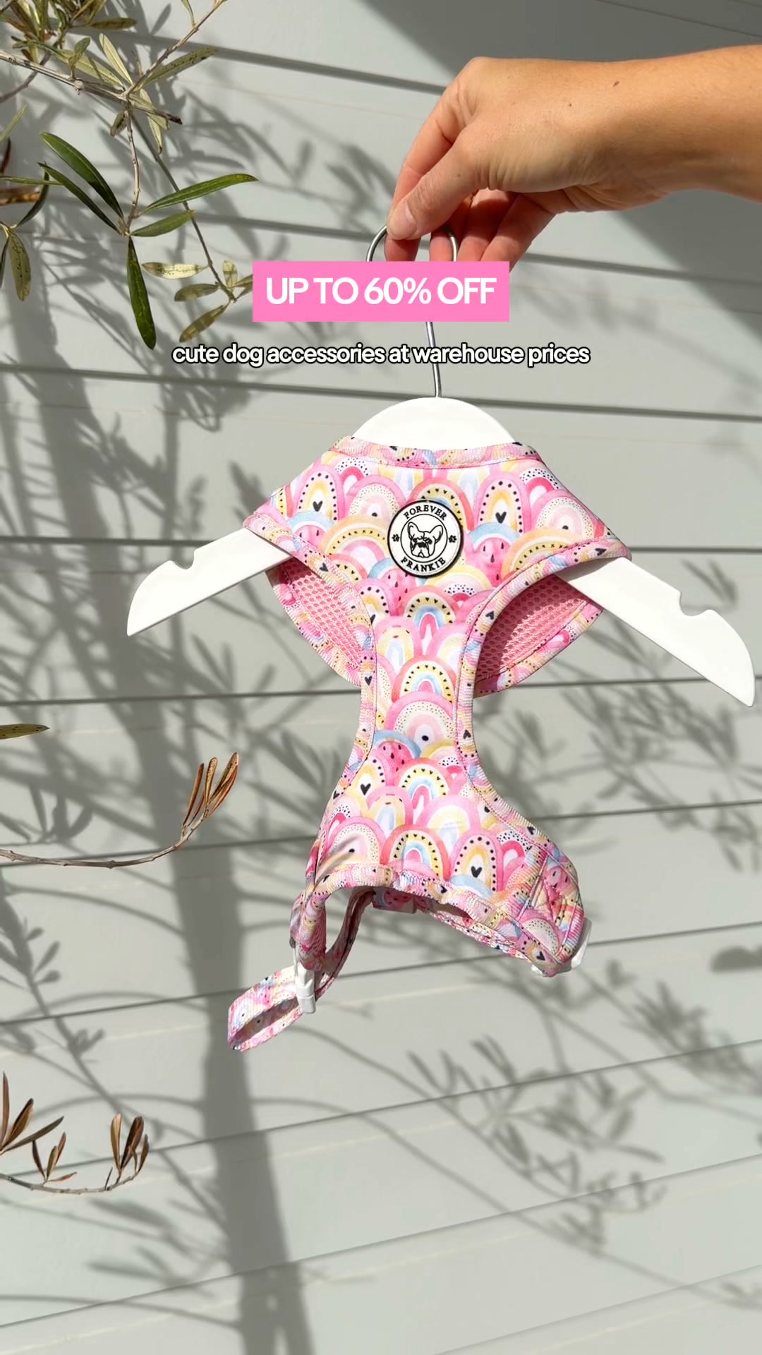Forever Frankie Dog Accessories Facebook ad: Extra 20% Off Warehouse Sale Now