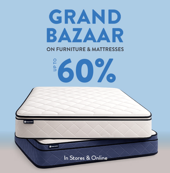 Sleep Comfort Facebook ad: GRAND BAZAAR ON FURNITURE & MATTRESSES