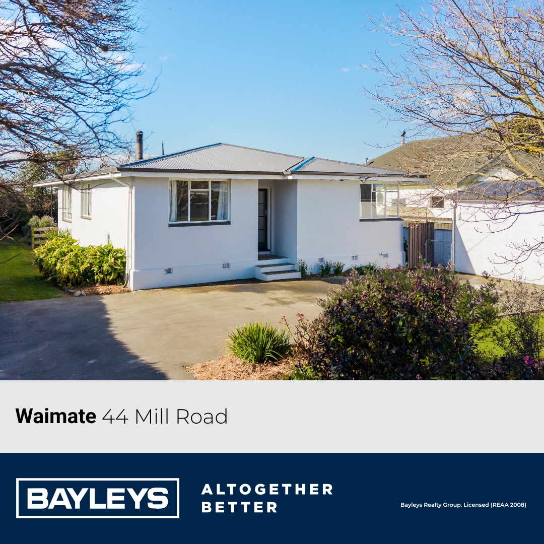 Bayleys Canterbury Facebook ad: 44 Mill Road, Waimate