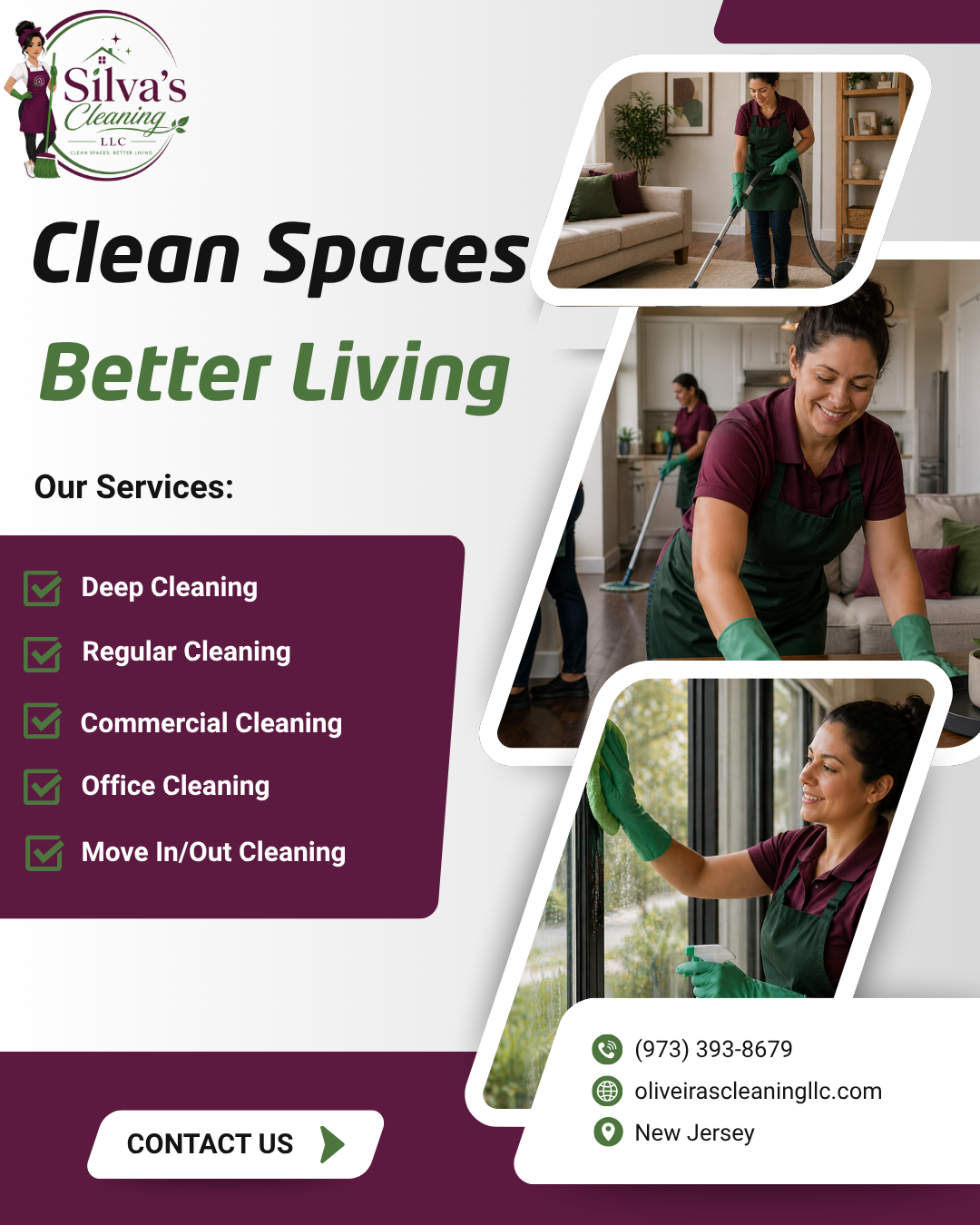 Silva S Cleaning LLC Facebook ad: Get Your Free Cleaning Quote Today