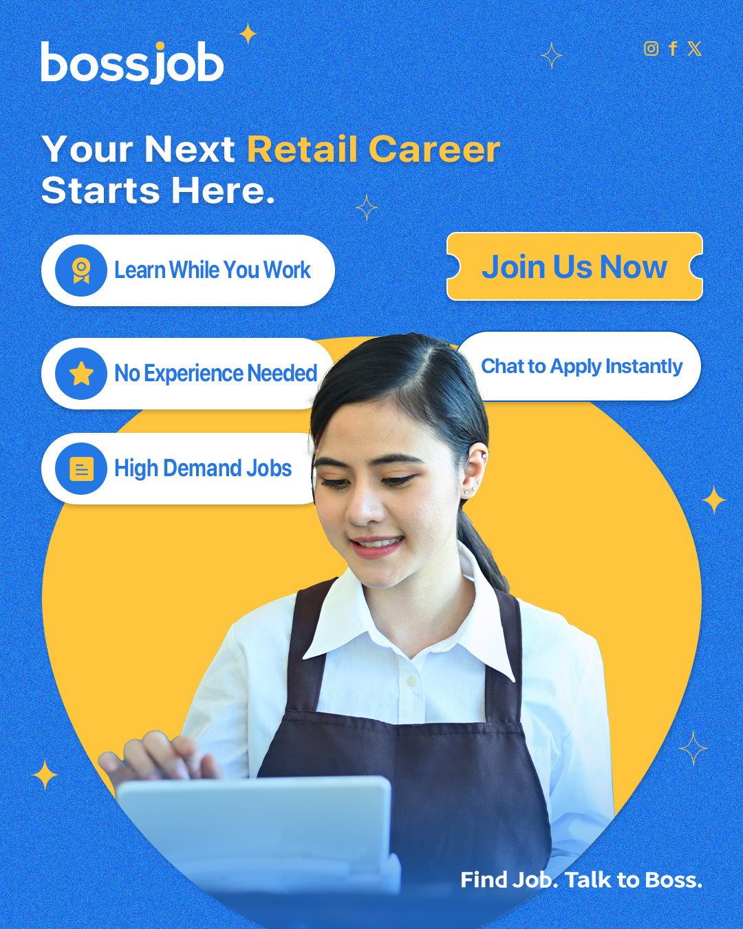 Bossjob Malaysia Facebook ad: bossjob: Chat & Job Search