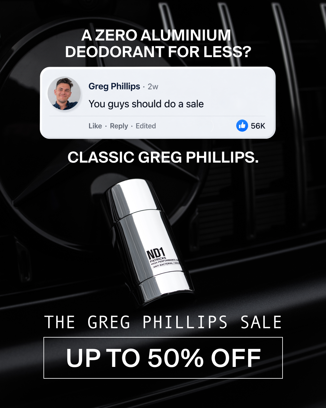 PATRICKS Facebook ad