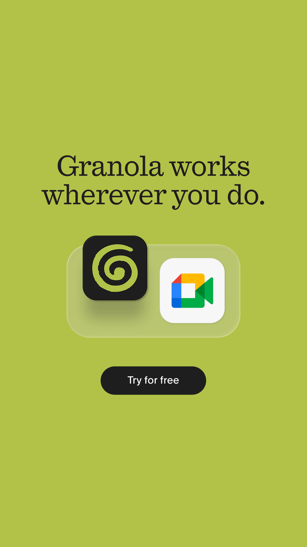 Granola ai Facebook ad