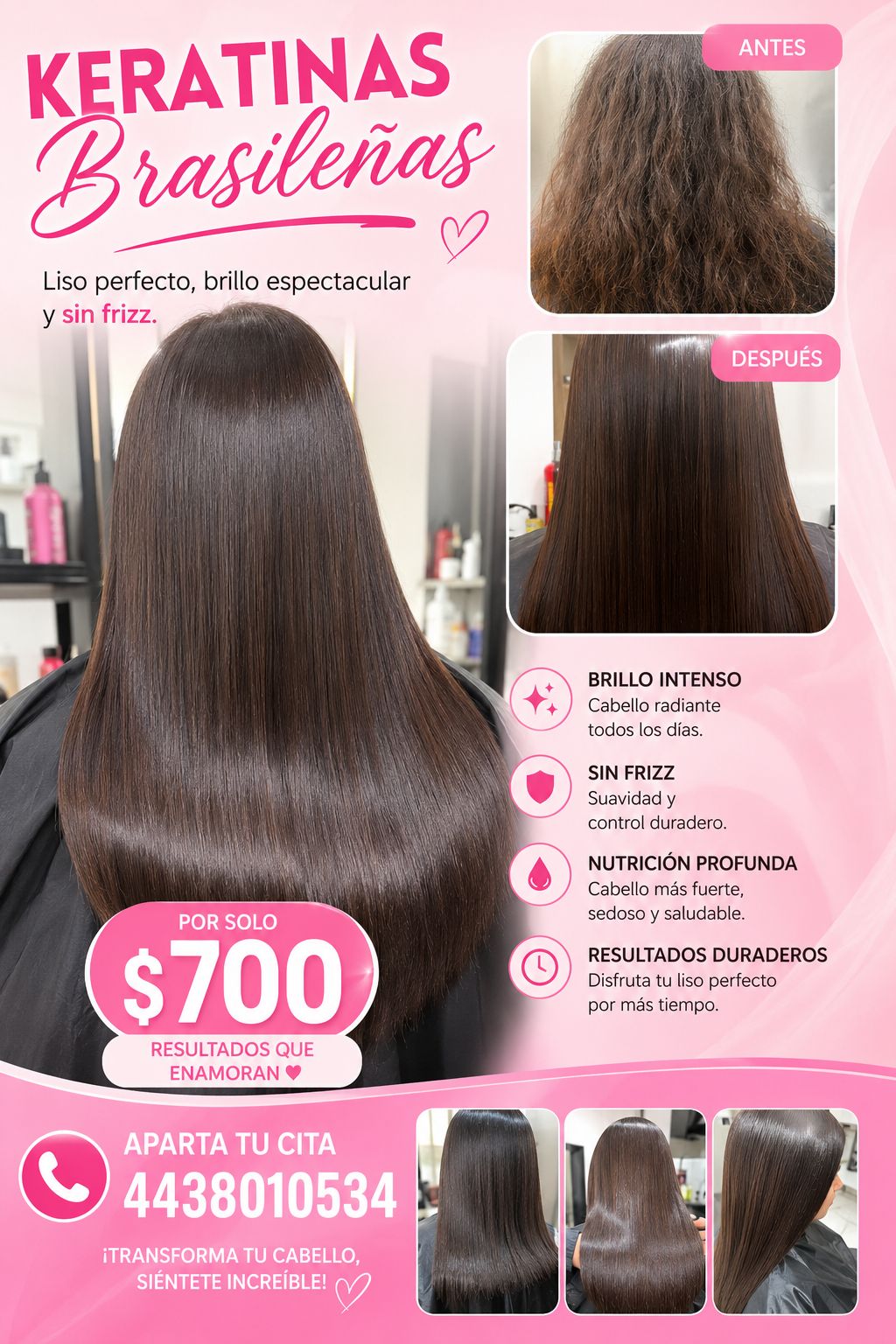 Beauty & Shine Facebook ad: KERATINAS BRASILEÑAS