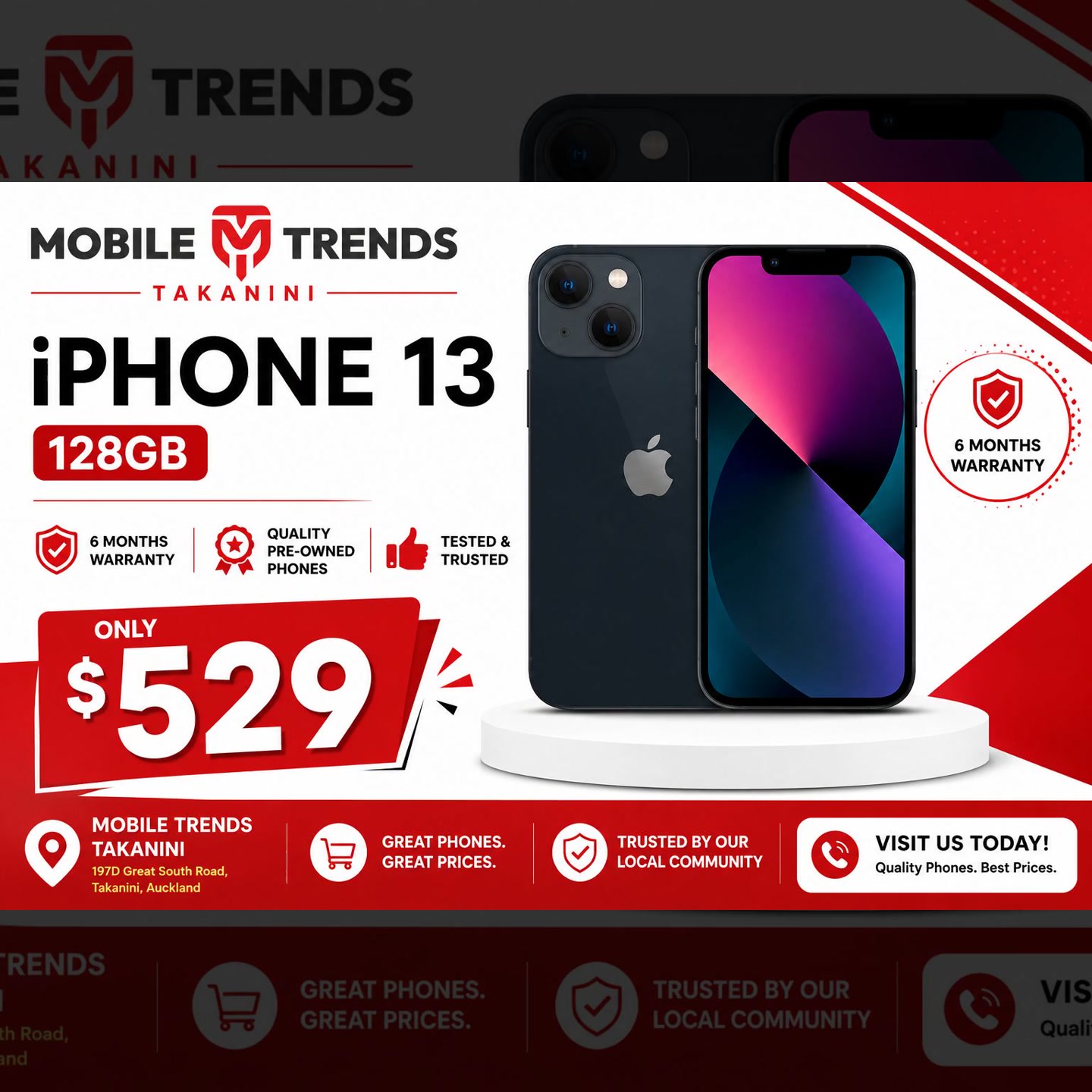 Mobile Trends limited Facebook ad: Your One-Stop Mobile Shop in Takanini!