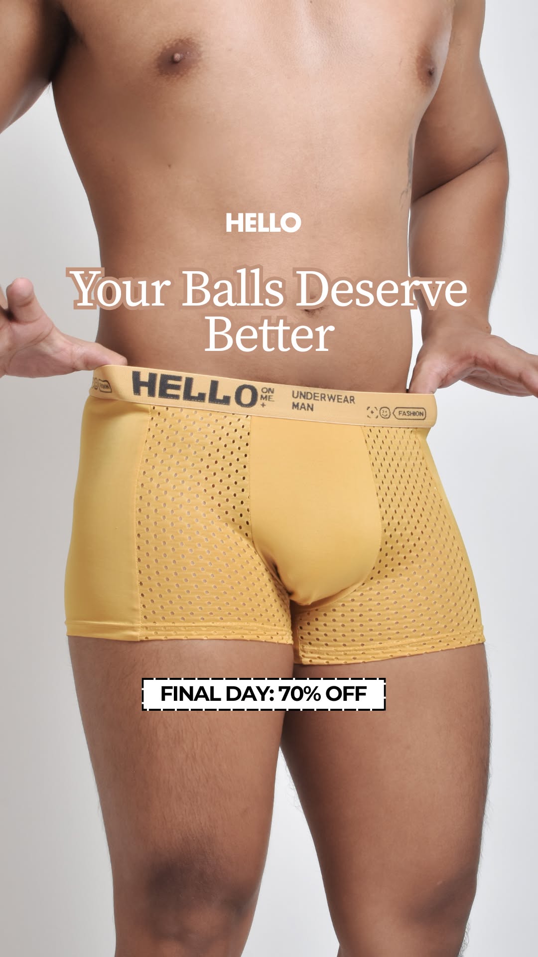 HELLO - The Only Underwear You'll Ever Need Facebook ad