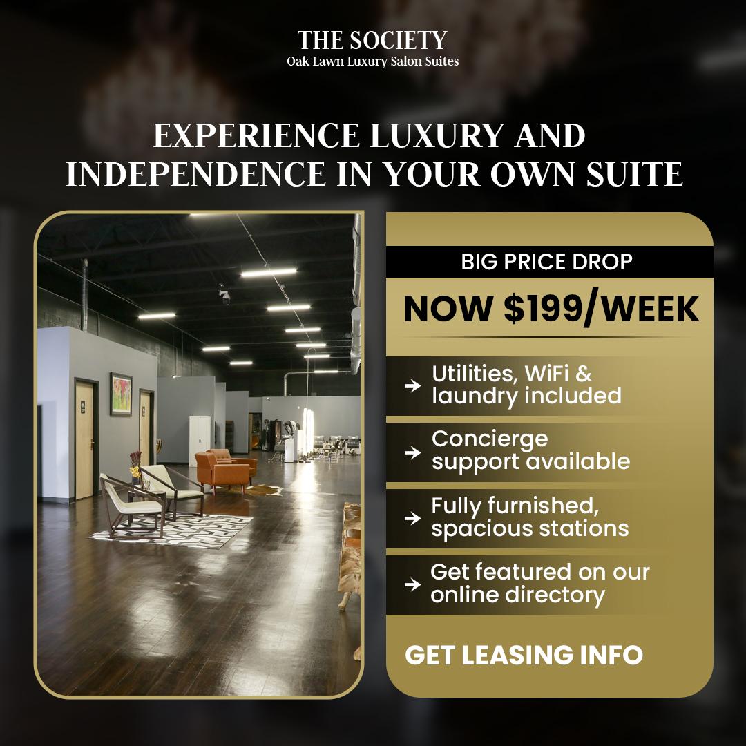 The Society Luxury Hybrid Suites Facebook ad: Dallas Luxury Salon Suites, Made for You