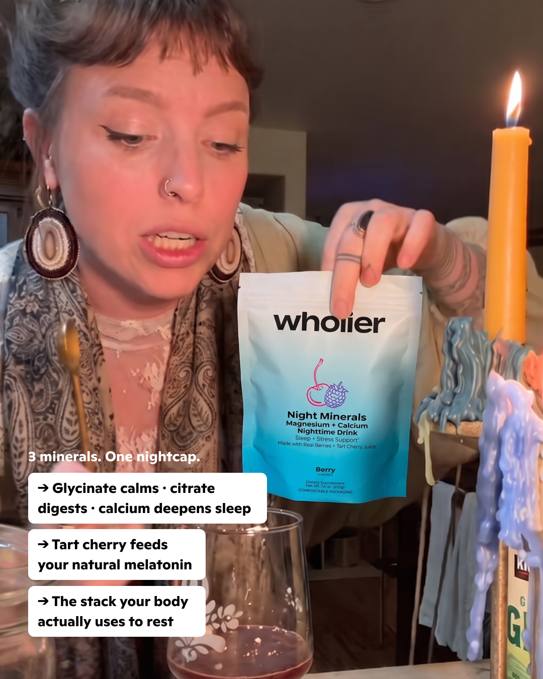 Wholier Facebook ad: The sleep drink I come back to every night