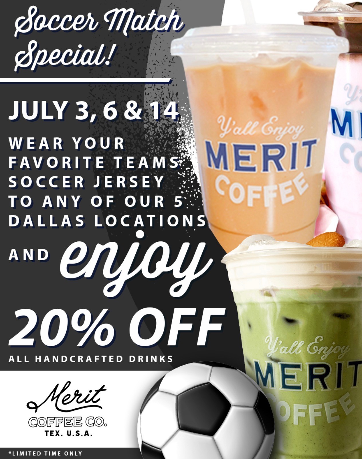 Dallas Observer Facebook ad: Specialty Coffee Roasters in Texas - Merit Coffee Co.