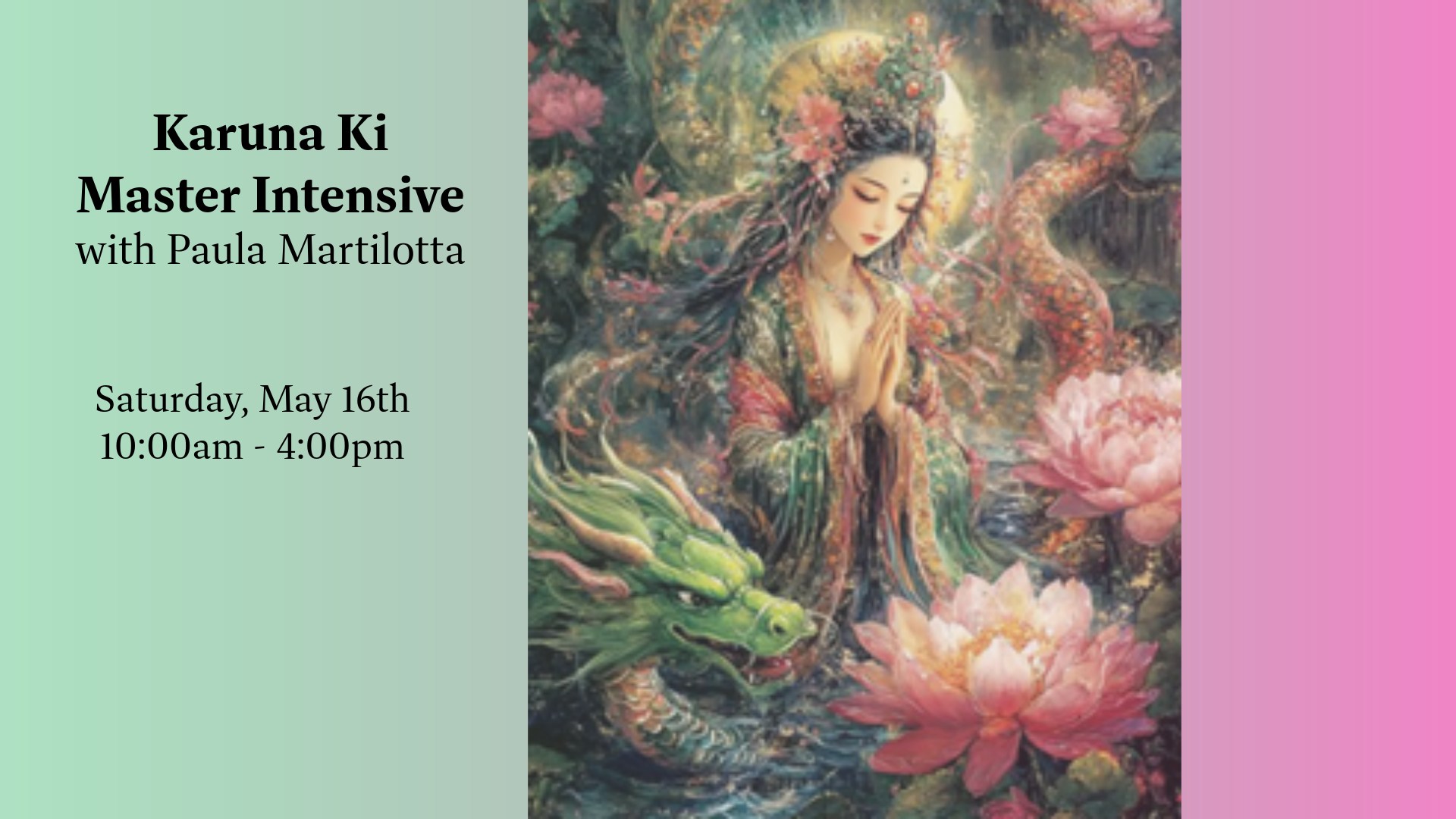 Blue Moon Apothecary & Wellness Center Facebook ad: Karuna Ki * Master Intensive
