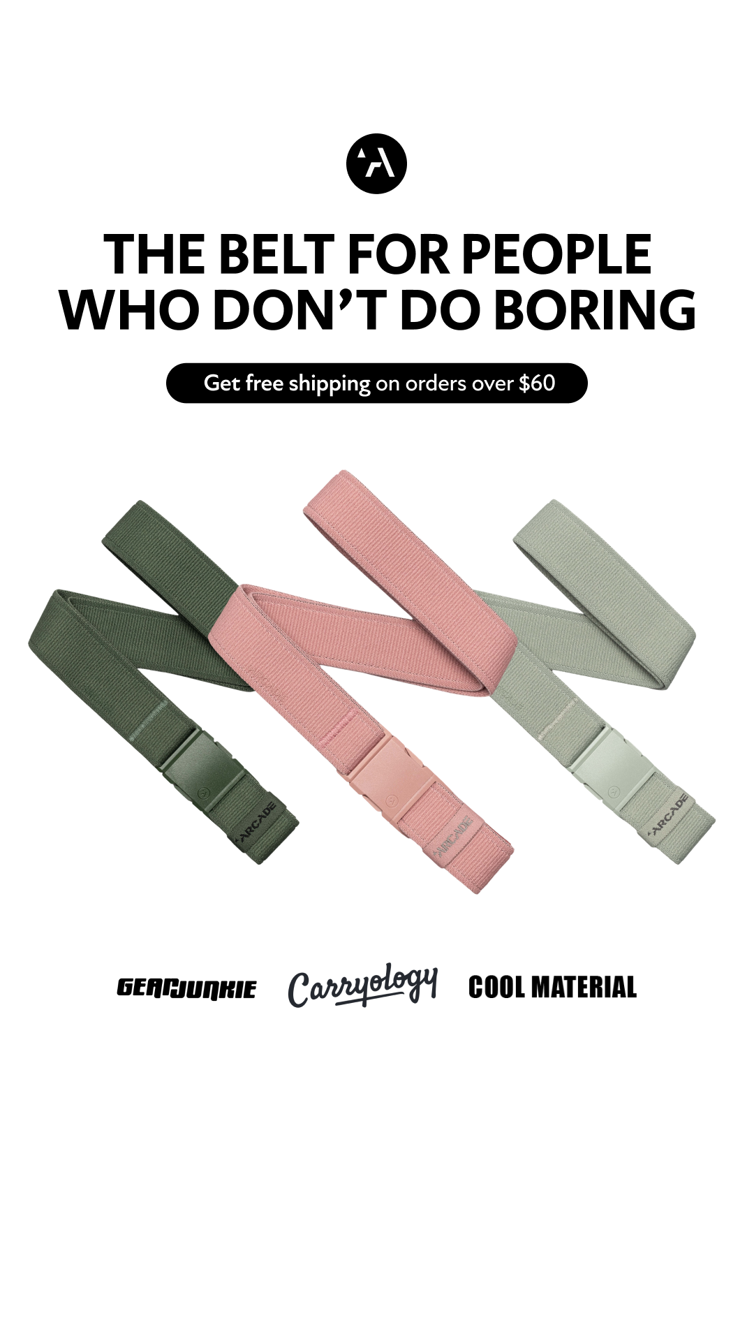 Arcade Belts Facebook ad