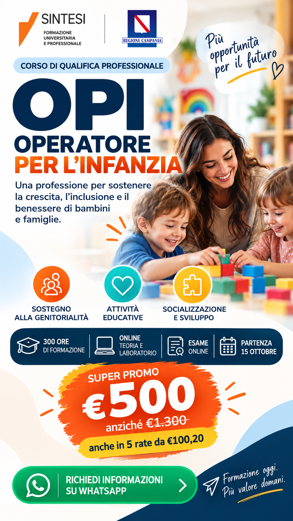 Sintesi - Agorà Formazione Universitaria e Professionale Facebook ad: Corso OPI - Regione Campania - SUPER PROMO
