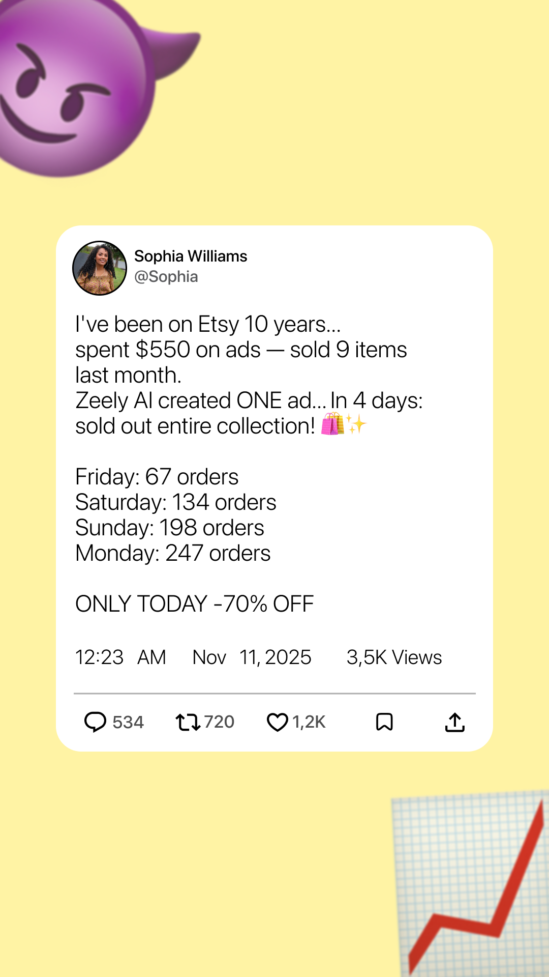 Zeely Facebook ad