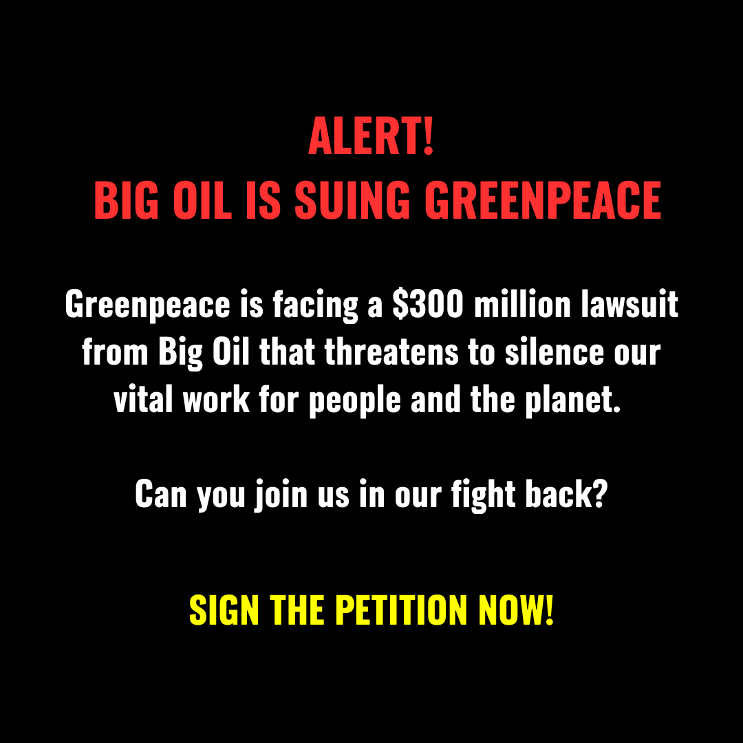 Greenpeace Aotearoa Facebook ad: Take Action Sign Today